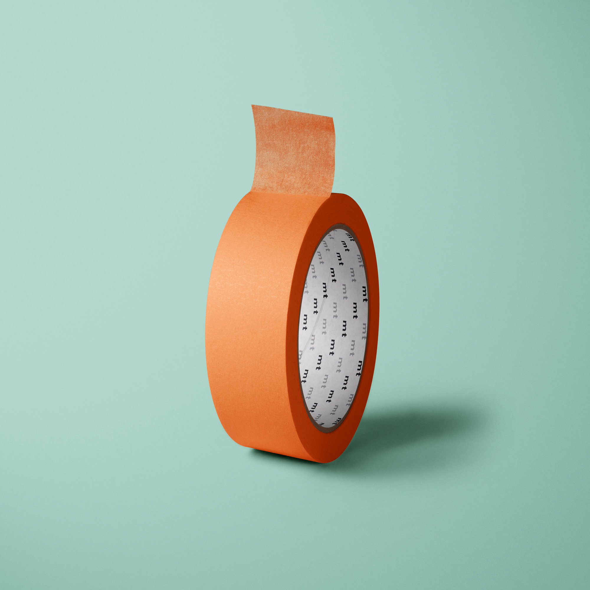 Washi Tape / Cinta adhesiva de enmascarar | Mate - Color 43 - naranja - Aplicaciones: Decoración de álbumes de fotos, libros de recortes, re... - imagen-1
