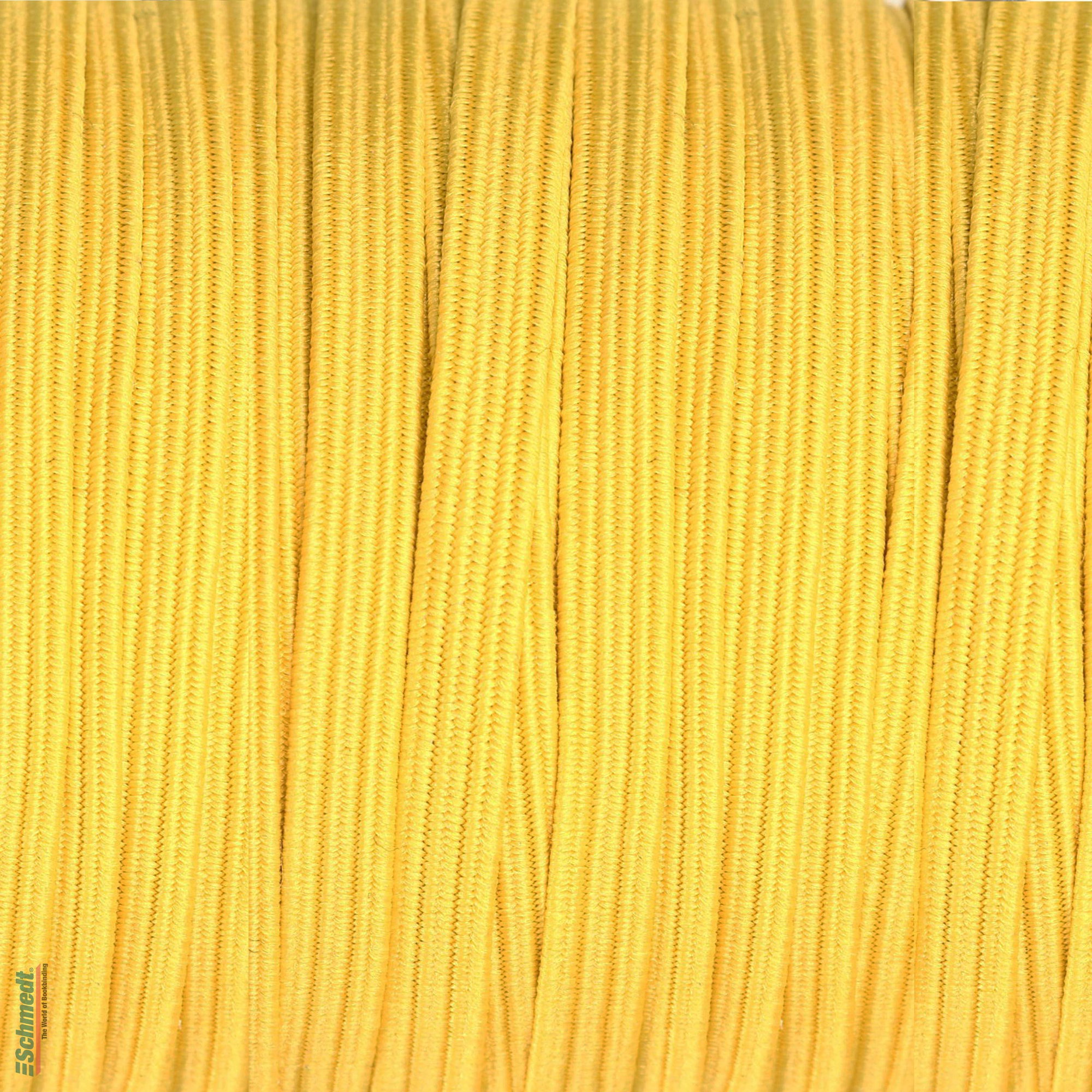 Gummilitze, flach • ca. 5,5 mm breit - Farbe 008 - gelb - Rollenlänge (in m) 10 - Kann mit Metallsplinten (Art. 5390-99X) oder mit Metallcli... - Bild-3