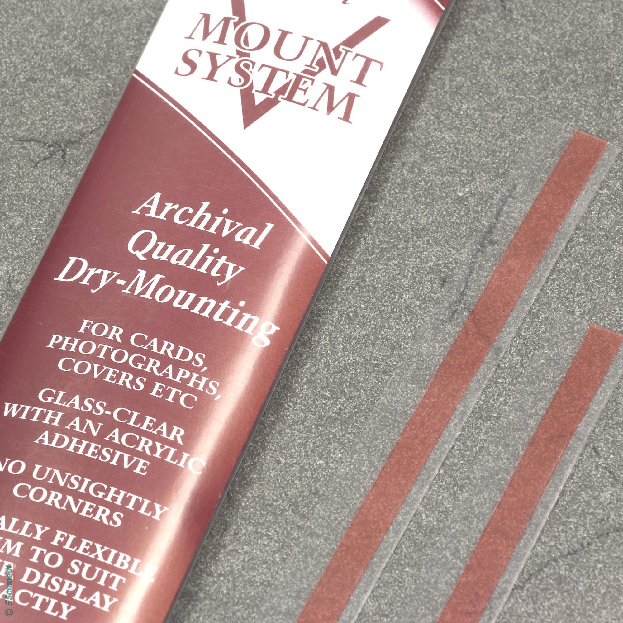 Secol V Mount Strips - tiras de montaje - tiras dobladas de film de poliéster - montaje temporal de originales cuando la parte trasera del o... - imagen-3