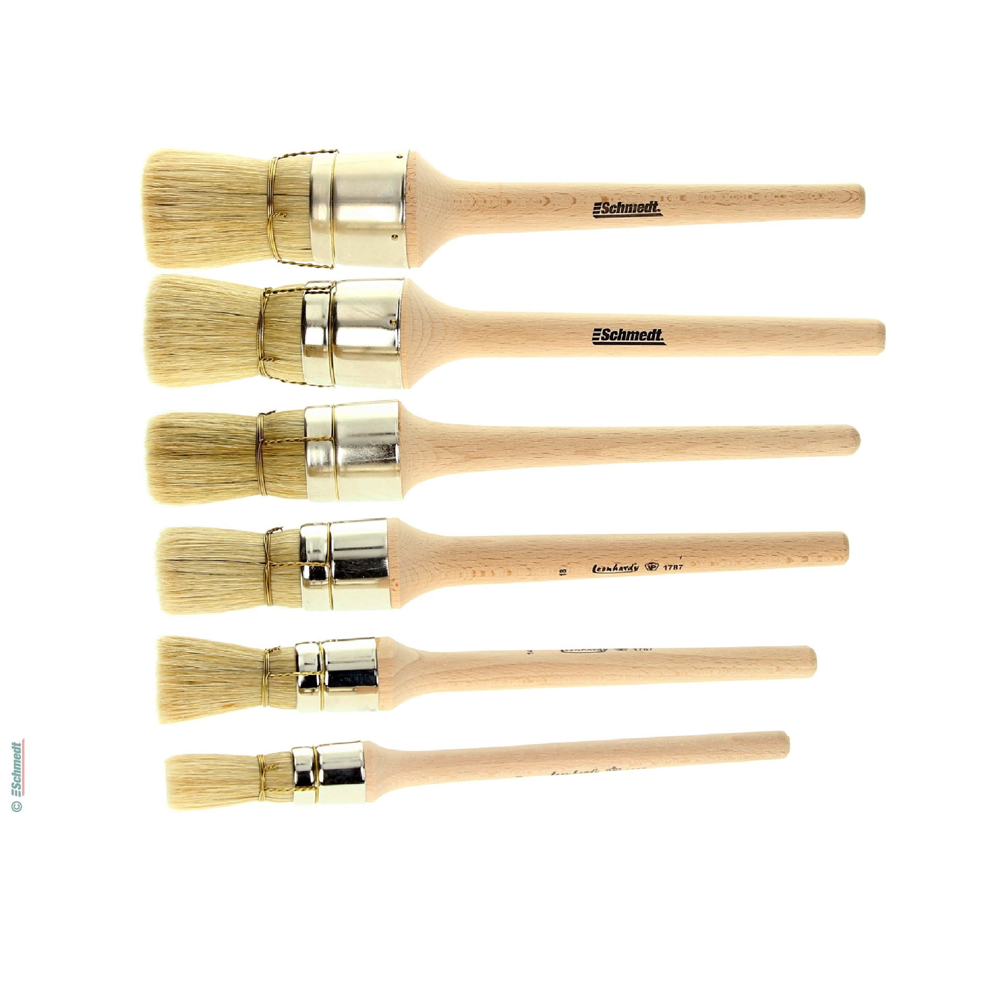 Pinceau à colle à chaud, rond, cordé à fil de fer - avec soies claires et virole nickelée - sans plastique, pour cela idéal pour appliquer d... - image-2
