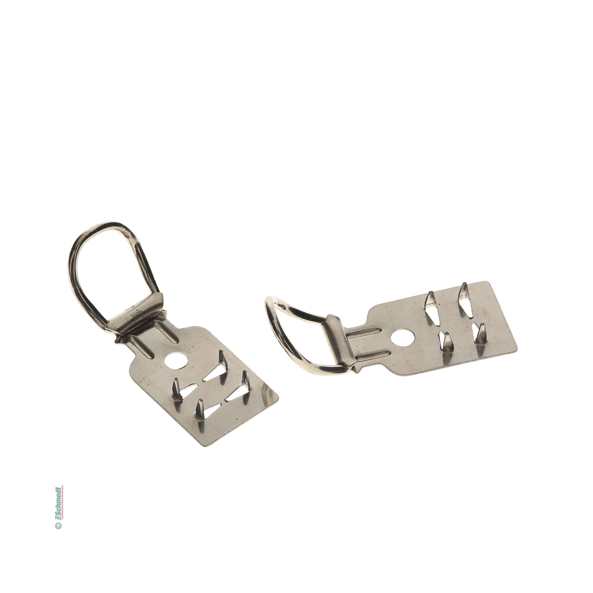 Loop handles, nickel-plated - Version with spikes - Dimensions 65 x 25 mm - pull handle for slipcases, drawers etc....