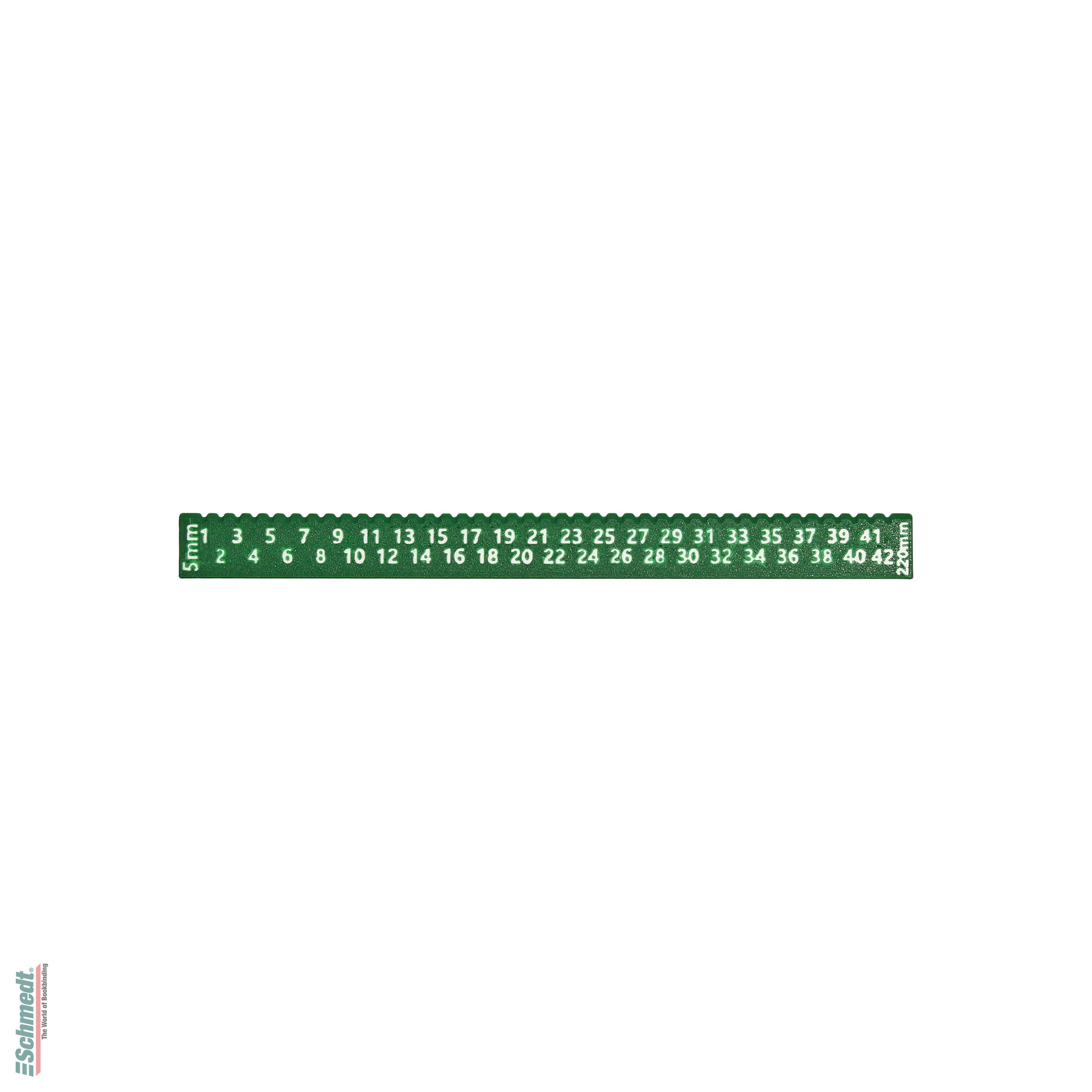 Pricking rule - Length (in mm) 220 - for easy and even pricking of paper layers before manual sewing....