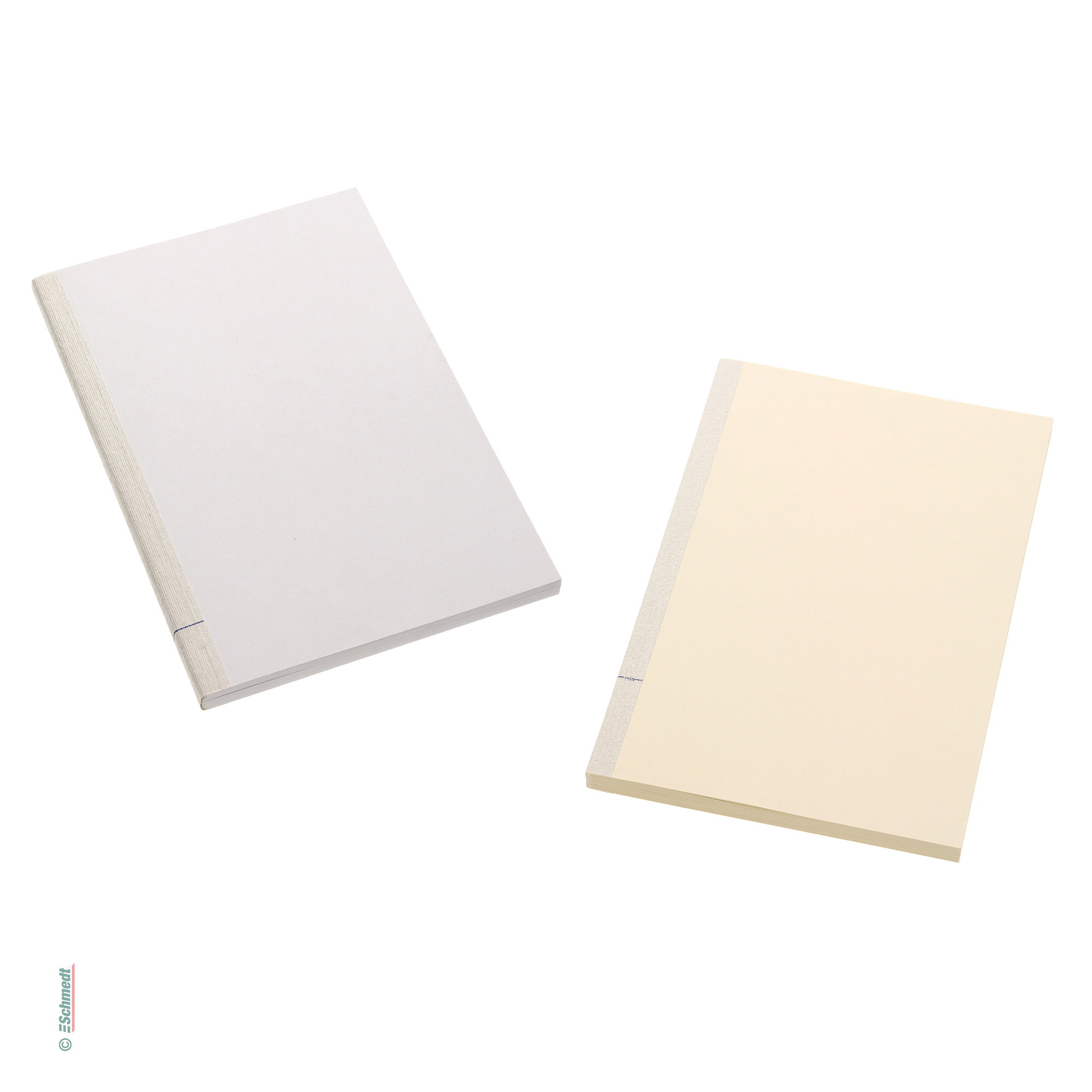 Book block blanks - sewn back, reinforced with crepe paper - Blank (empty) book block to make notebooks, diaries, visitor's books, books of ...