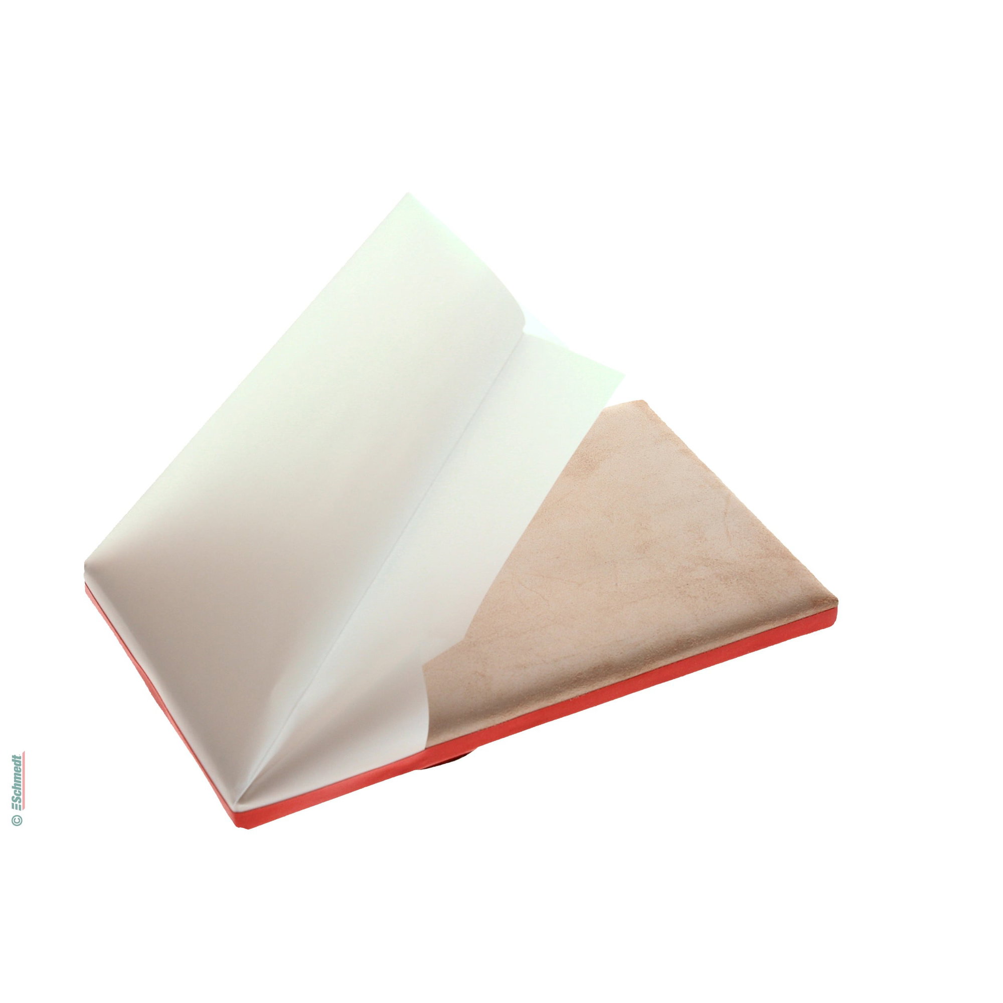 Pomazón de terciopelo para dorar - con protección contra el viento - sirve como base de trabajo en el dorado con pan de oro en hojas auténti... - imagen-1