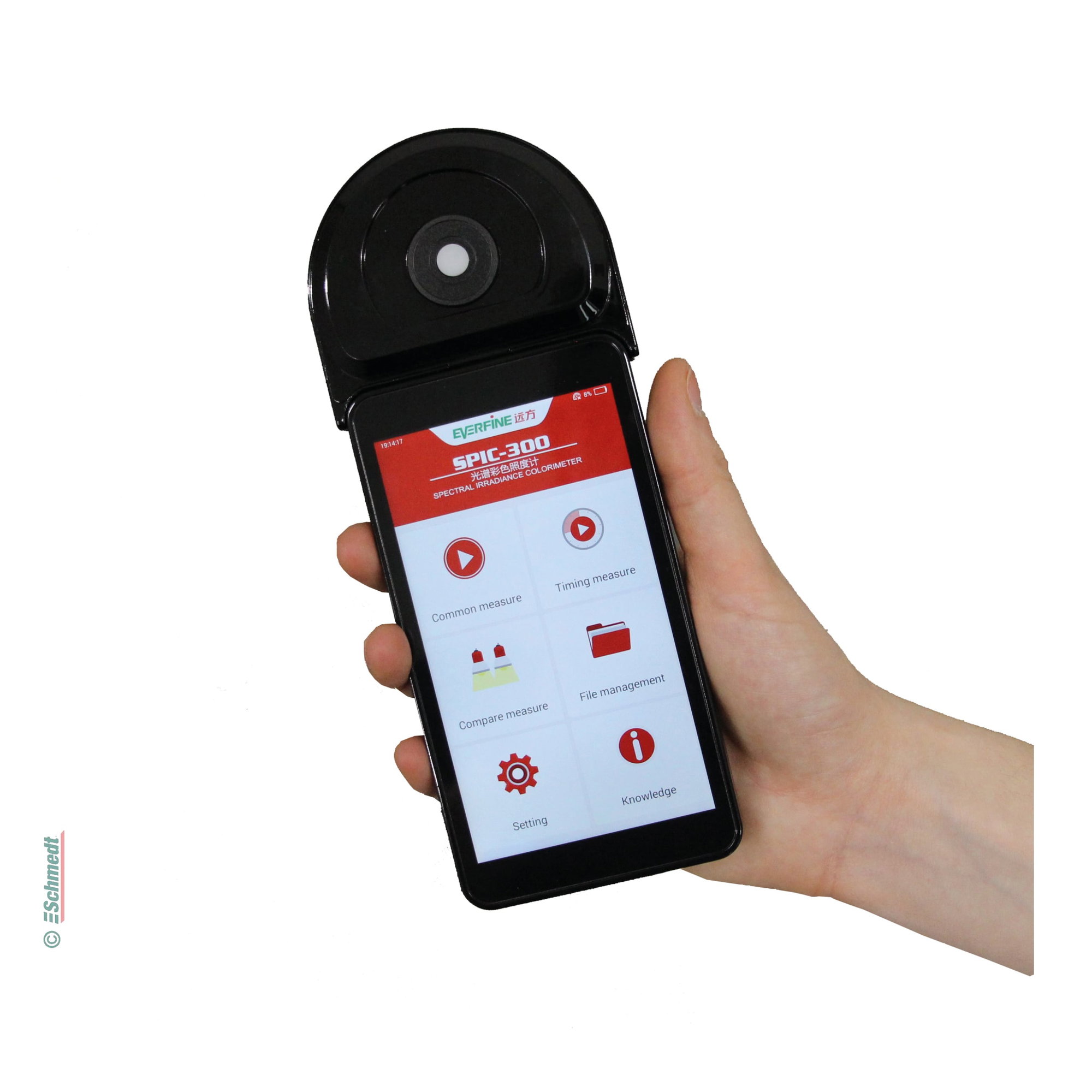 Illuminance and colorimeter - Type Everfine SPIC 300 AW - to professionally measure colour temperature, illumination level, colour rendering... - image-3