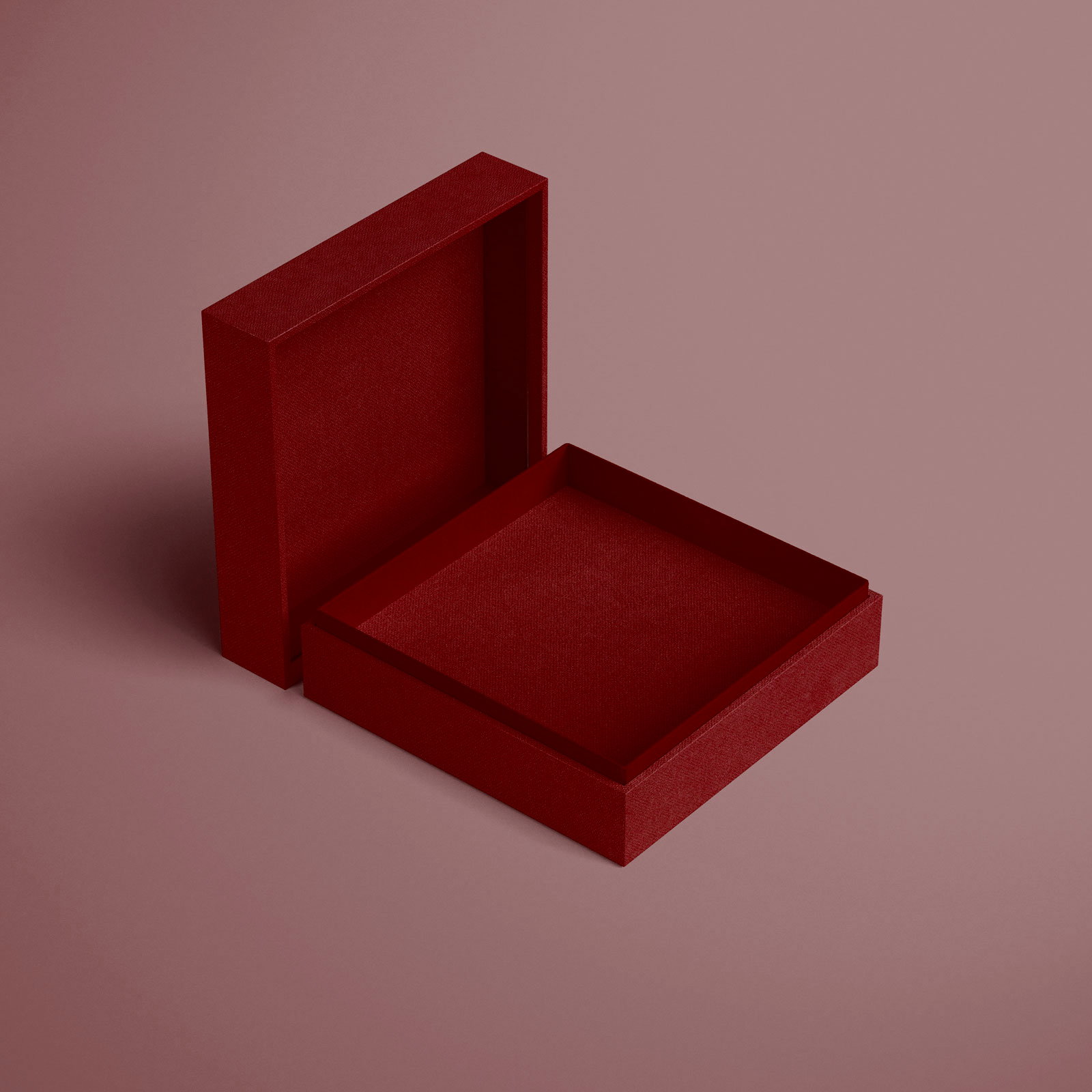 Englisch Buckram • hochwertiges Buchleinen - Farbe 535 - rot - Anwendungen: für Bucheinbände, Bibliotheksbände, Speisekarten, Notizbücher, O... - Bild-2