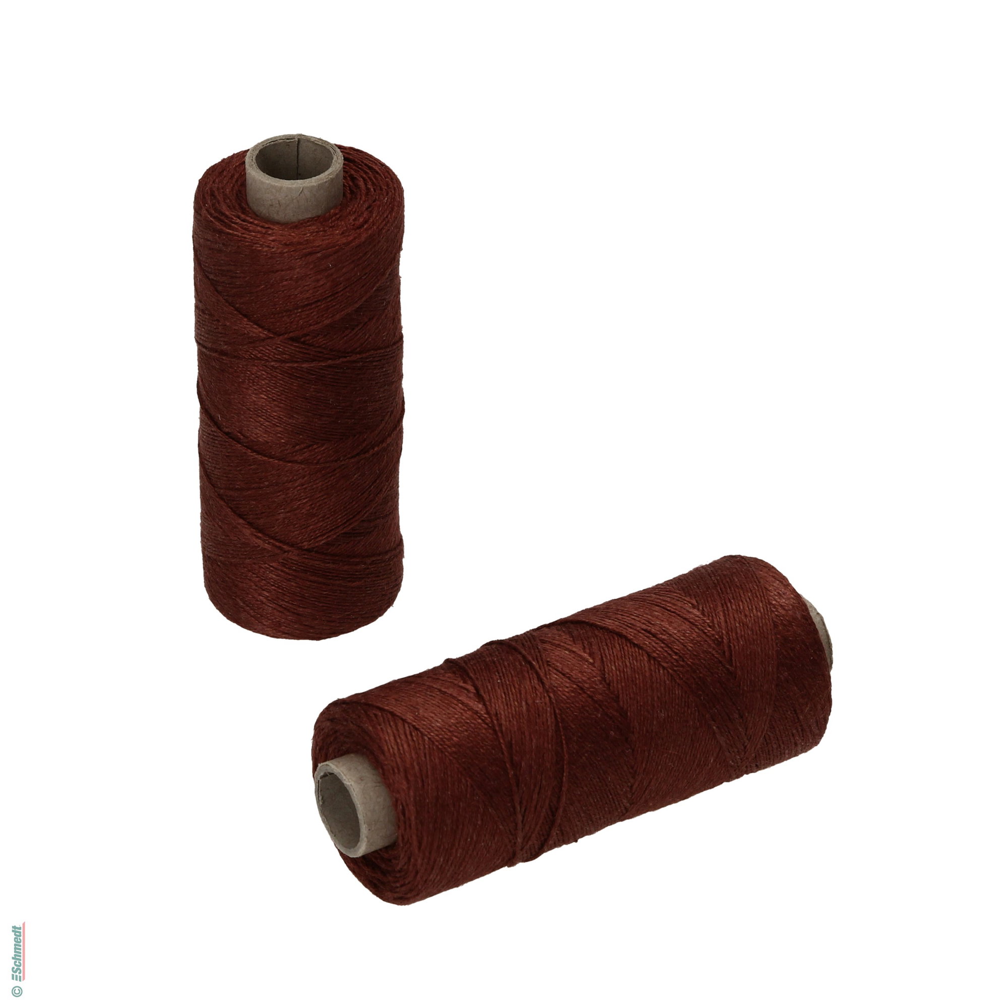 Hilo para coser a mano | de colores - Tamaño 30/3 - aprox. 0,42 mm - Color 56 - marrón oscuro - para el cosido con hilo manual...