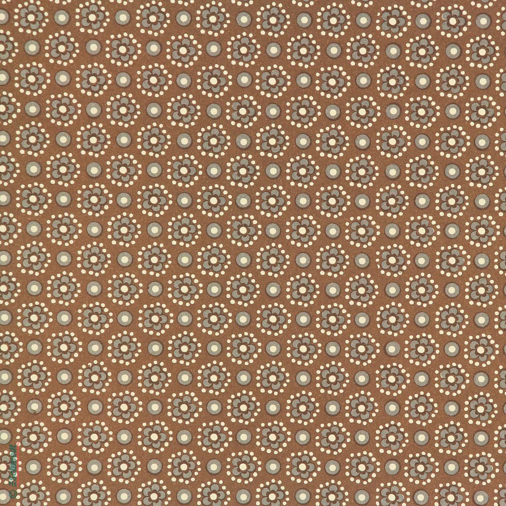 456-Retro Kornblumen braun