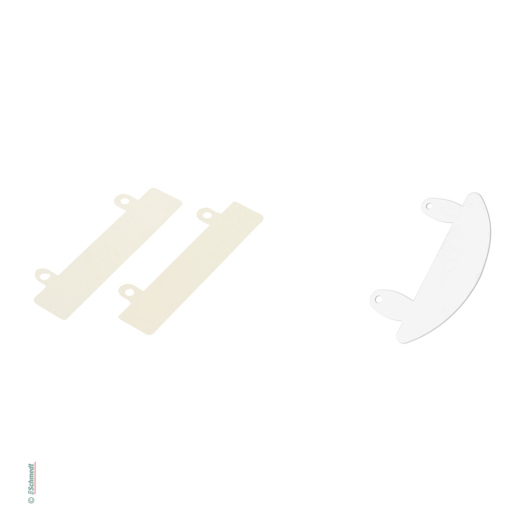 Filing strips, non adhesive - with filing tongues for 80 mm centres - to insert into folders in order to file them into file folders...