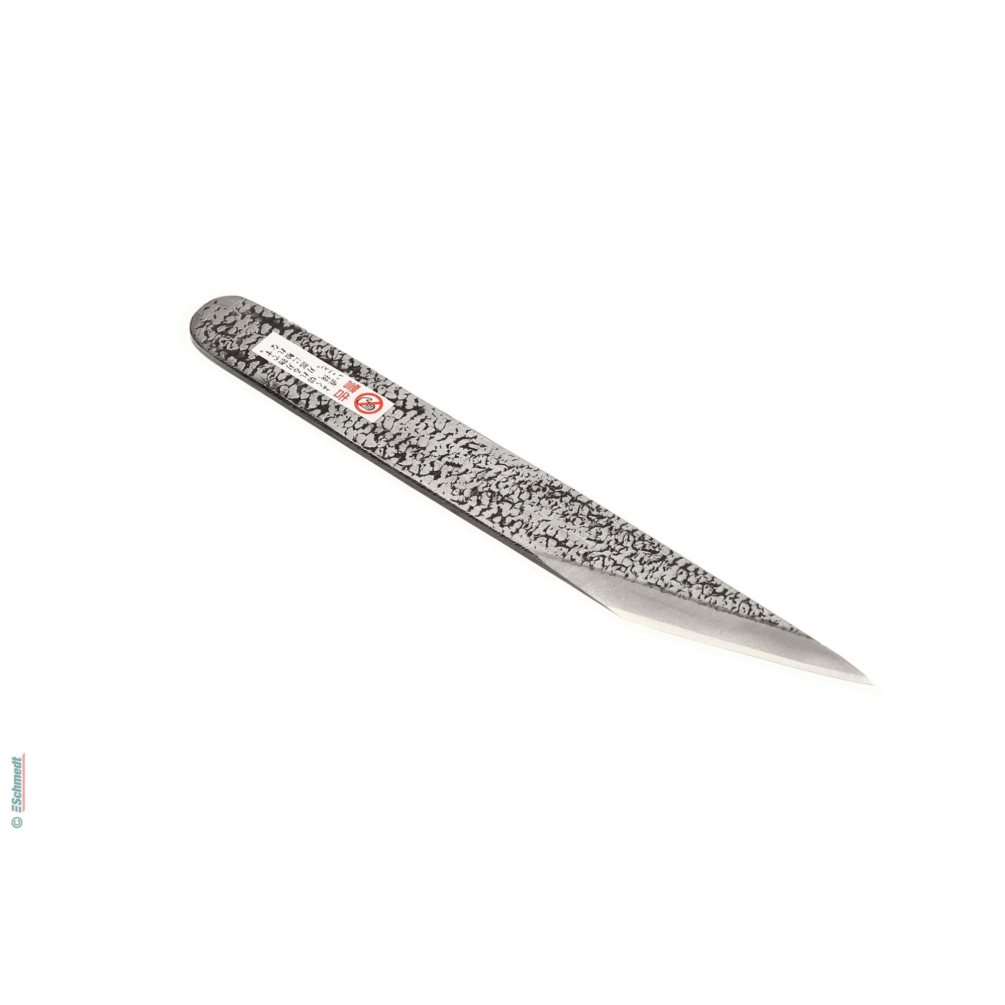 Japanisches Kiridashi Messer - mit winkelig abgesetzter Klinge mit gerader Schneide - für exakte, gerade Schnitte...