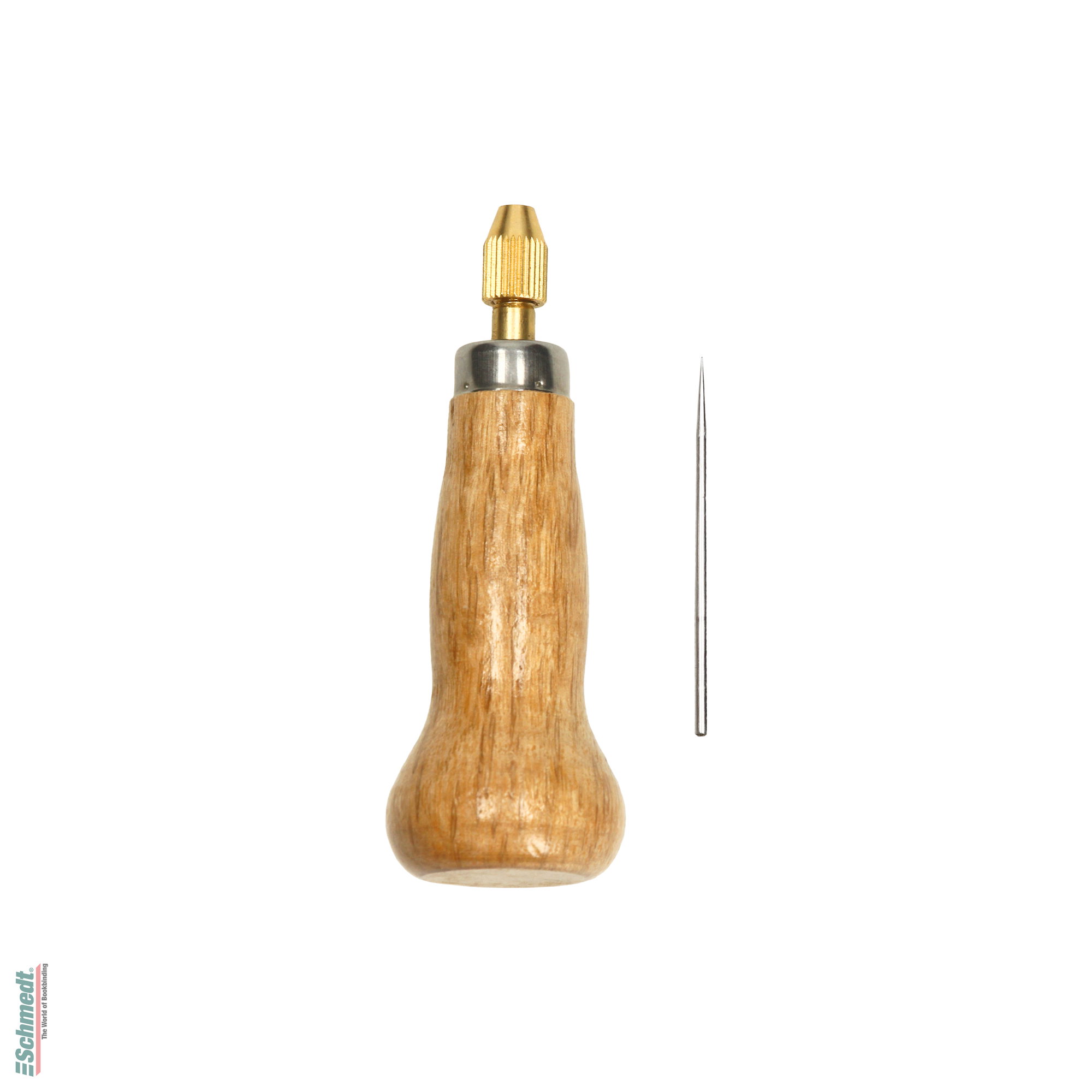 Ahle / Schraubahle mit auswechselbarer Spitze - für Vorstech-Arbeiten - z. B. zum Vorstechen des Papiers für die Handheftung... - Bild-2