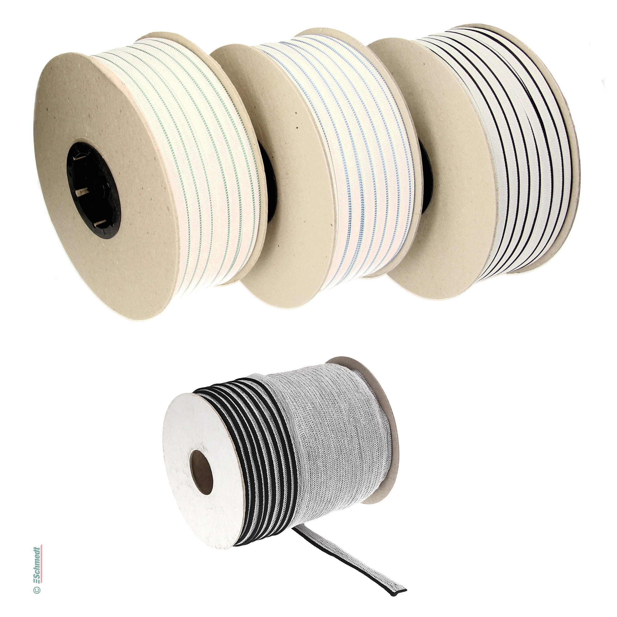 Kapitalband - Standardqualität - Breite: ca. 13 mm - Farbiges Band, auch Kopfband genannt, das bei Hardcover-Büchern an der Ober- und Unterk...