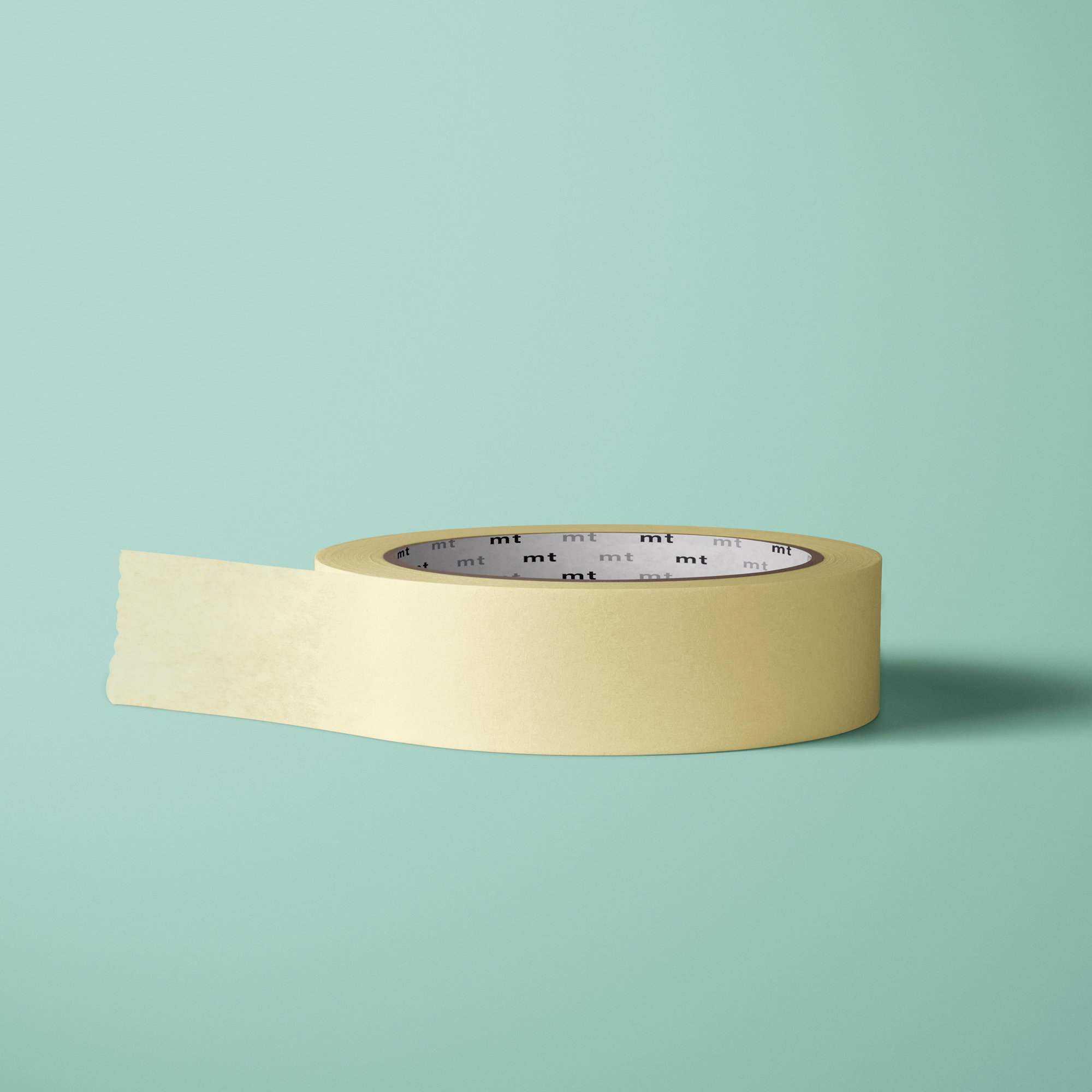 Washi Tape / Ruban adhésif de masquage | Pastel - Couleur 22 - jaune - Applications : Décoration d'albums photos, de scrap books, de cadeaux... - image-1