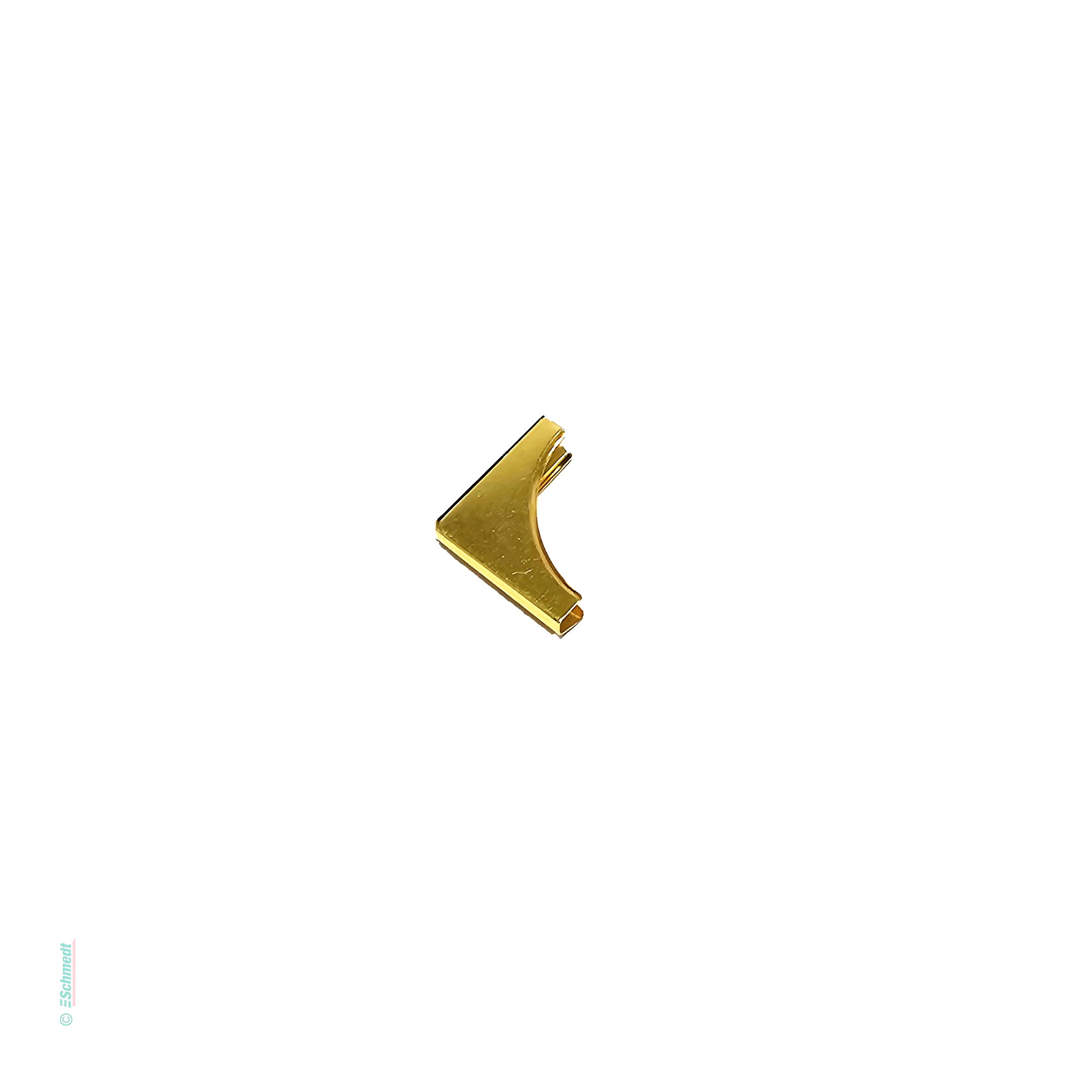 Buchecke aus Metall | Rund - Farbe gold - zum Anbringen an die Ecken von Büchern, Taschenkalendern, Speisekarten, Mappen etc. als Schutz vor...