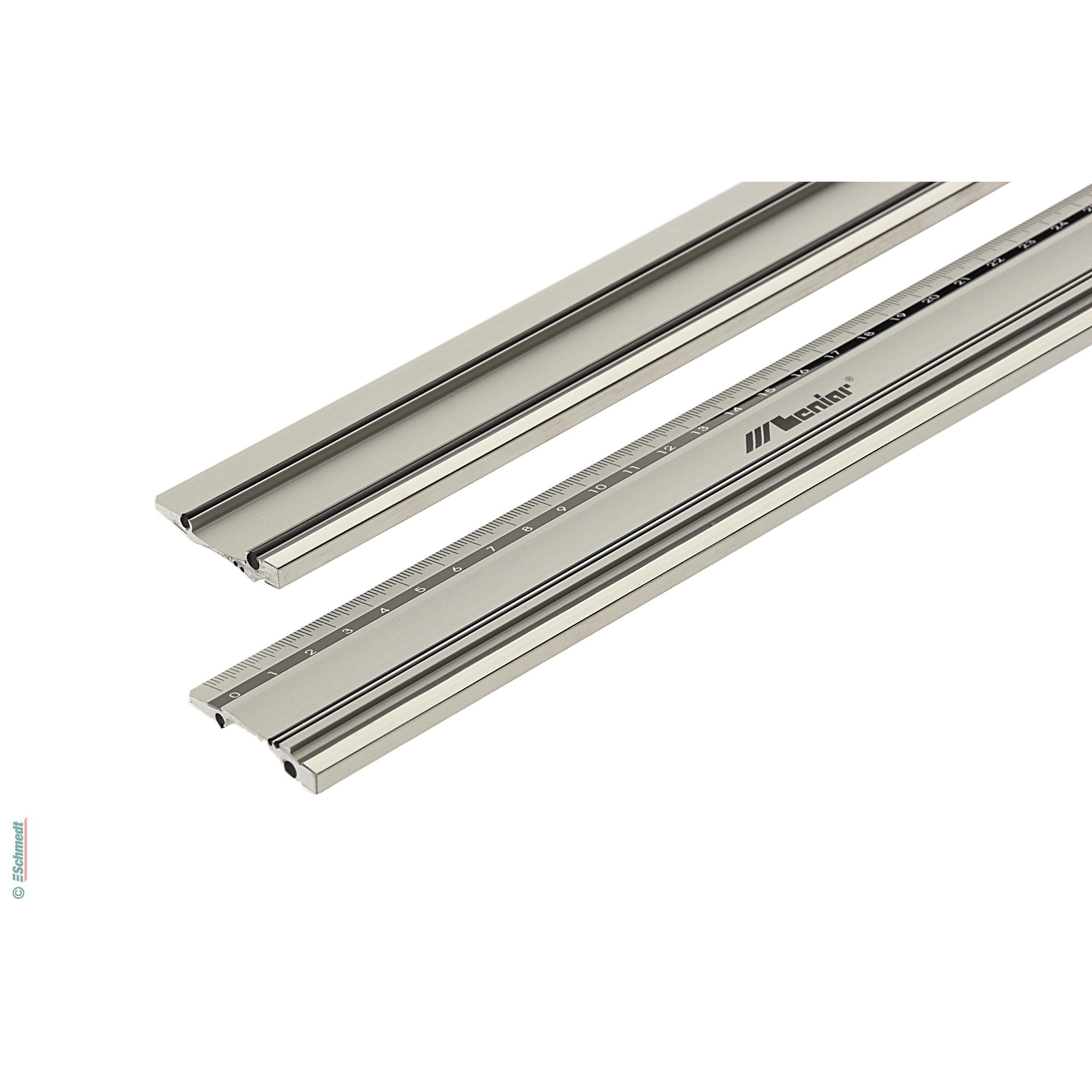 Règle de découpe en aluminium anodisé - antiglissante, avec bord de découpe en acier - adapté pour couper le long du bord de la règle avec u... - image-2