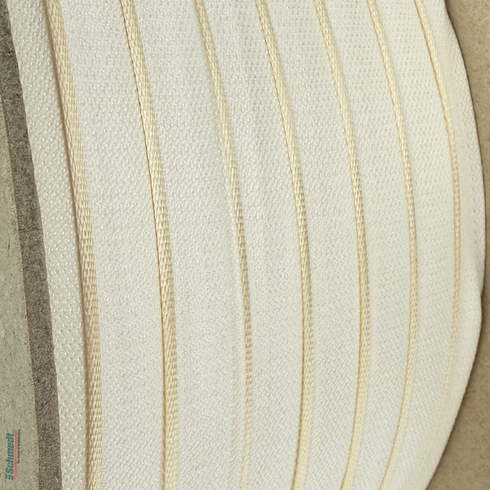 Kapitalband - Premiumqualität - Farbe 204 - creme - Rollenlänge (in m) 5 - Farbiges Band, auch Kopfband genannt, das bei Hardcover-Büchern a... - Bild-2