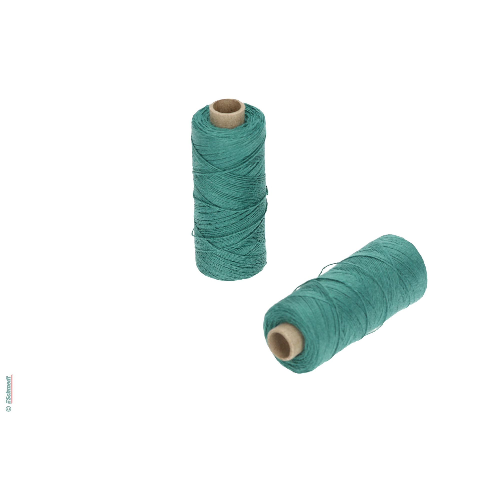 Hilo para coser a mano | de colores - Tamaño 30/3 - aprox. 0,42 mm - Color 09 - verde oscuro - para el cosido con hilo manual...