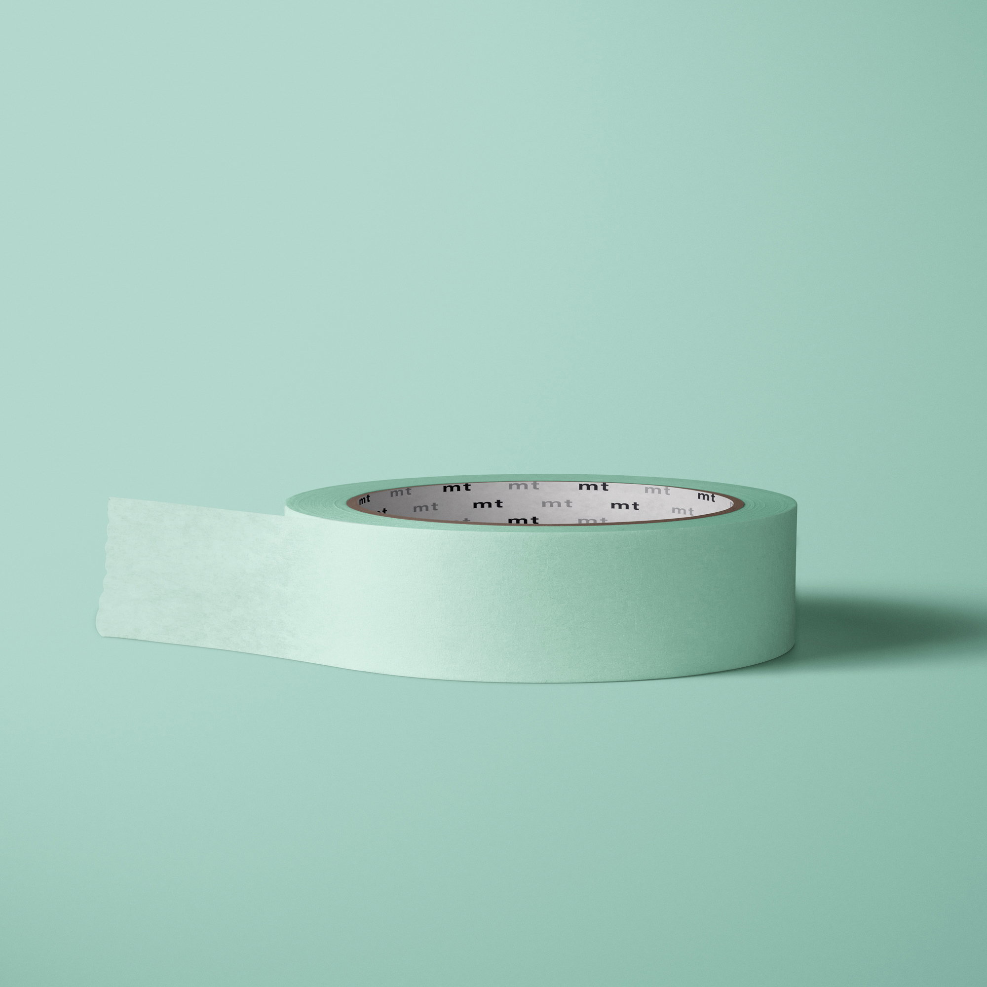 Washi Tape / Ruban adhésif de masquage | Pastel - Couleur 24 - vert menthe - Applications : Décoration d'albums photos, de scrap books, de c... - image-1