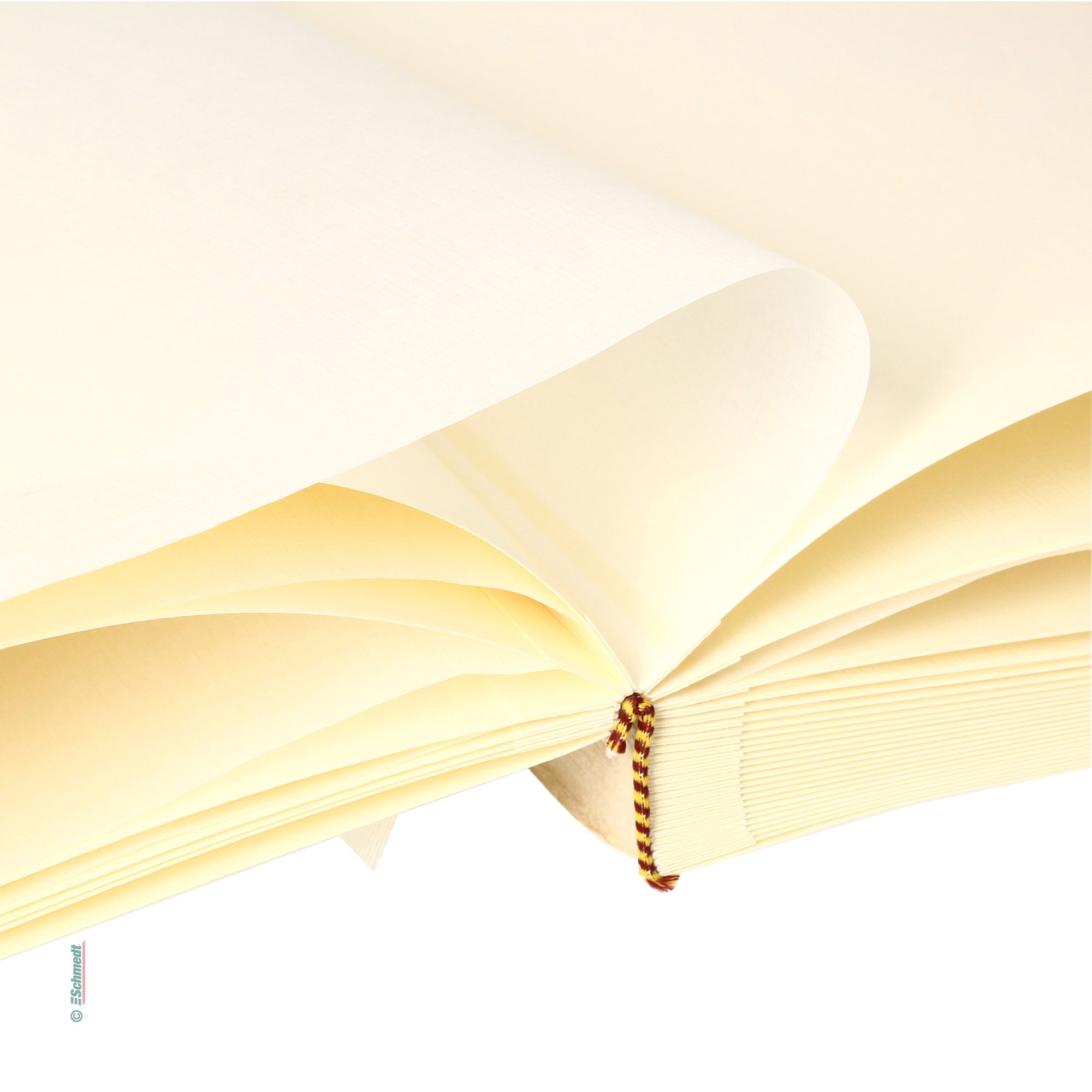 Fotoalbum-Rohling - Farbe elfenbein - Abmessungen 350 x 245 mm (B x H) - Blanko-Fotoalbum zur Herstellung eines Fotoalbums mit eigenem Hardc... - Bild-3