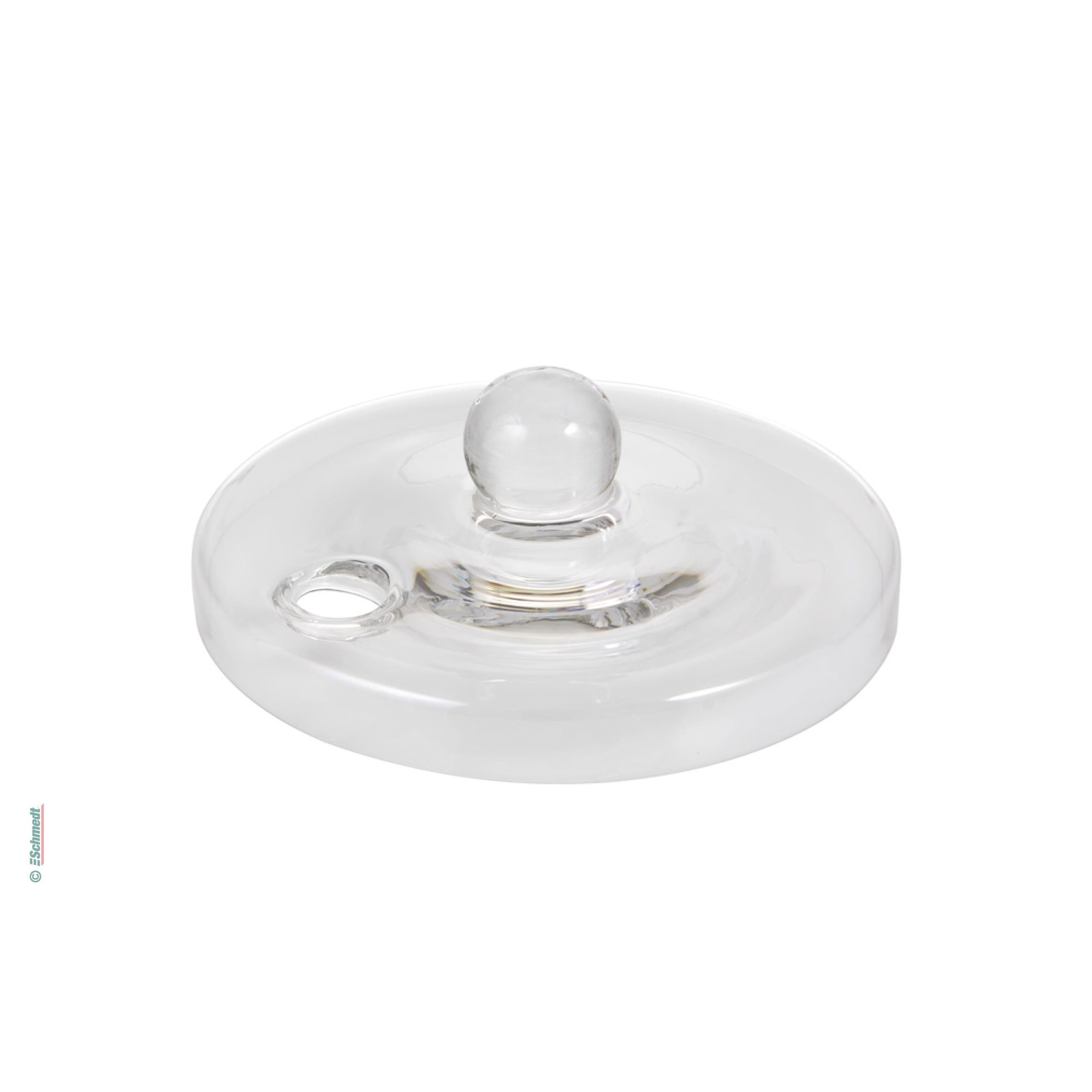 Tapa para pieza de cristal de laboratorio - para calentador de cola de 0,25 l - » con agujero para pincel...