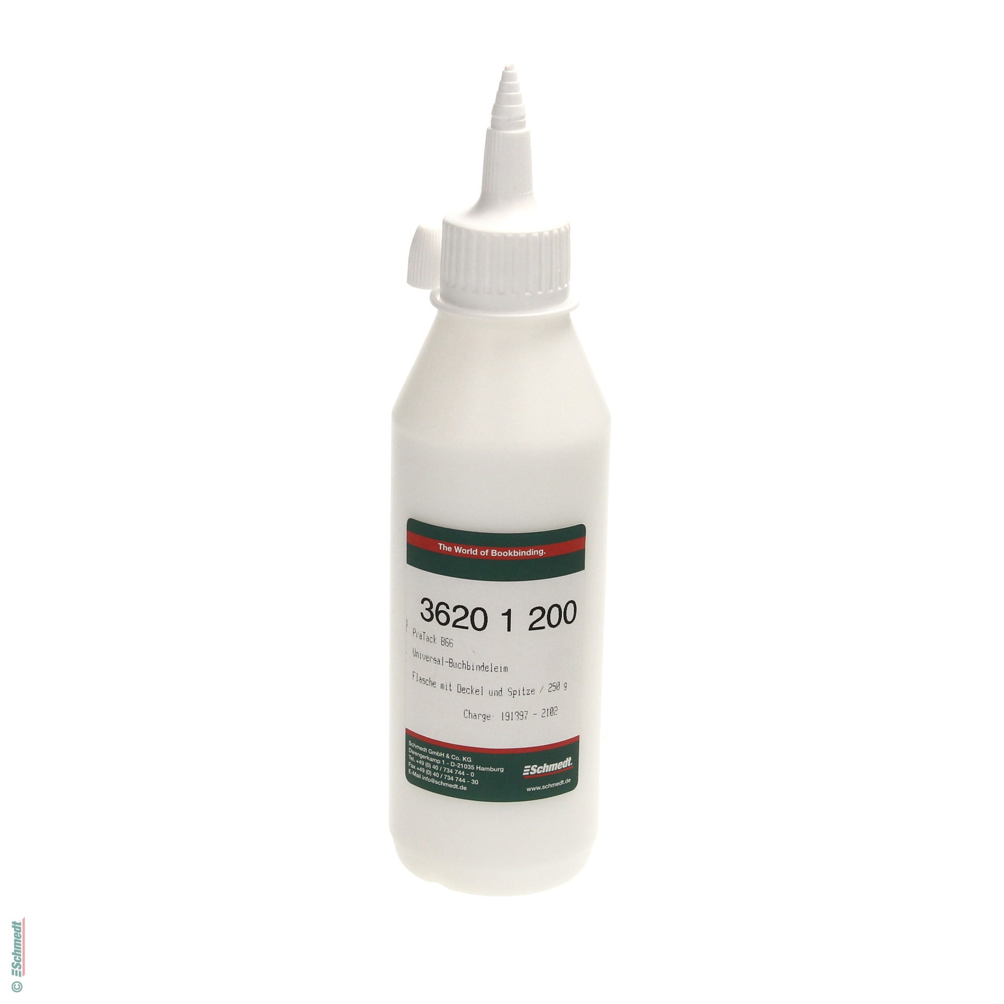 PräTack B66 - Contenido Botella / 250 g - para el encolado en cuadernillos de papeles tratados y sin tratar. También papeles de impresión ar...