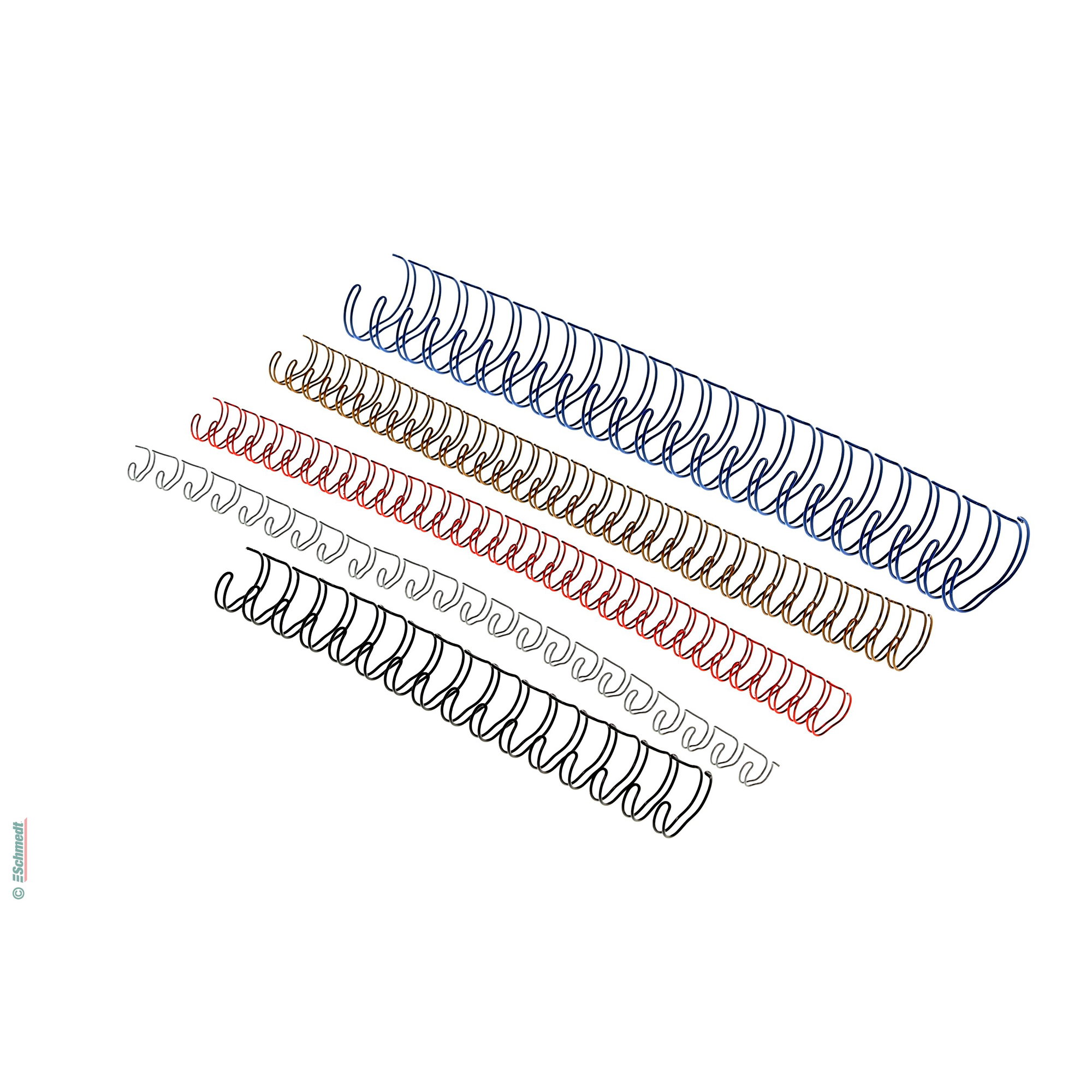 Wire comb bindings - 3:1 pitch - Cut elements - 34 loops - for DIN A4 - to be processed in wire-comb binding machines...