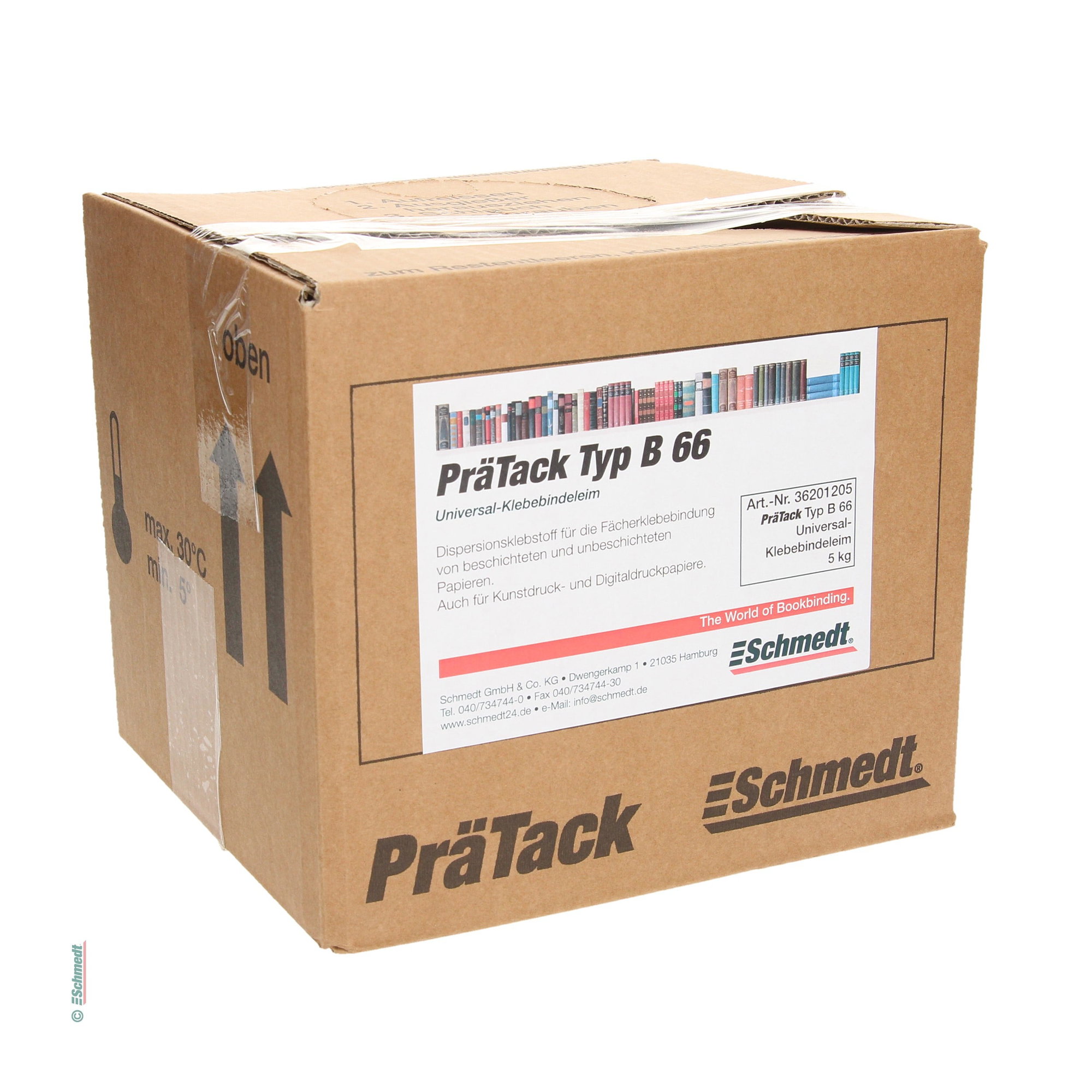 PräTack B66 - Contenido Bag-in-Box / 5 kg - para el encolado en cuadernillos de papeles tratados y sin tratar. También papeles de impresión ...