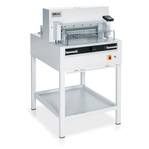 IDEAL Electro-mechanical guillotine | Floor-standing model - Type IDEAL 4855 - Cutting length (in mm) 475 - to trim stacks of paper...