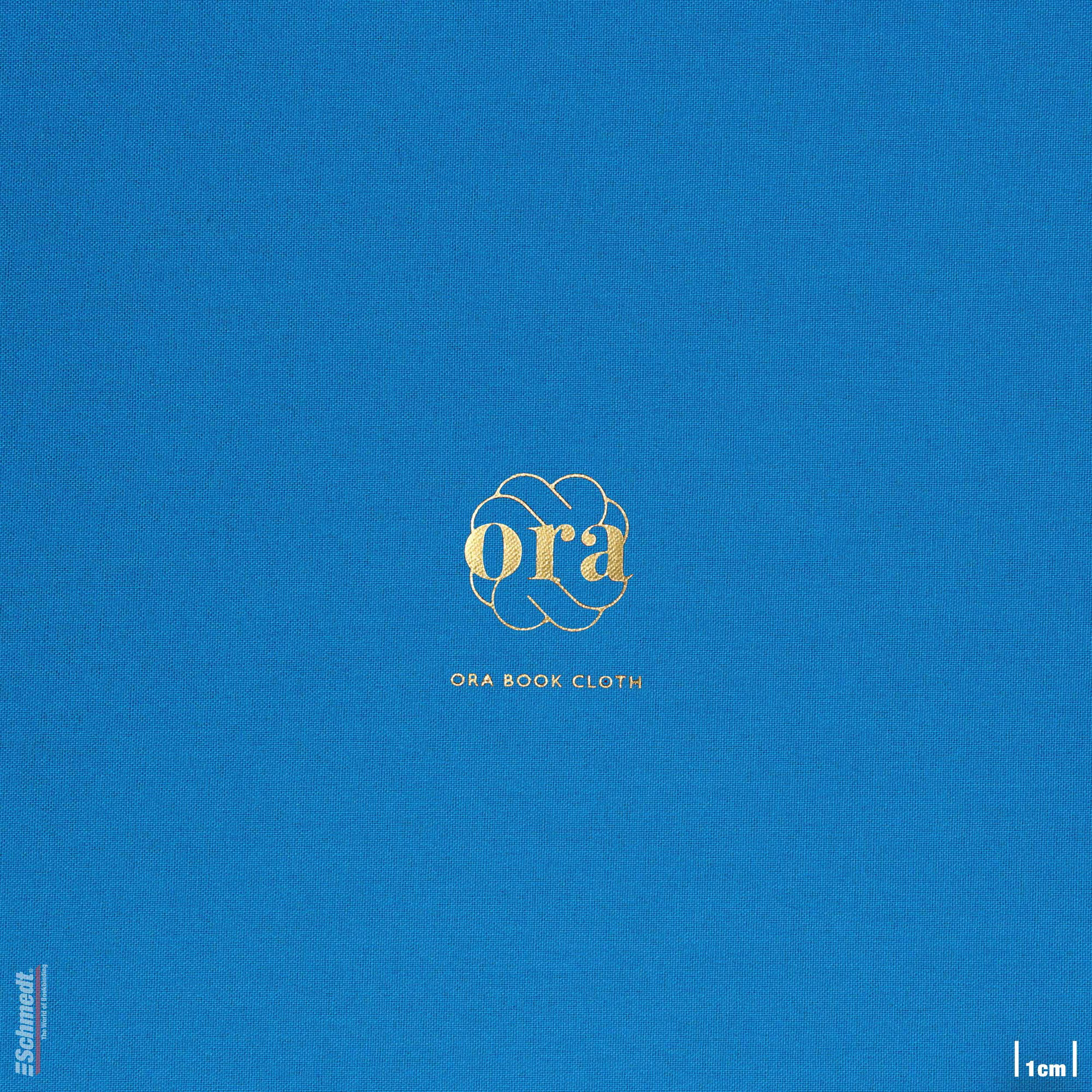 Ora • Buchleinen - Farbe 023 - mittelblau - Anwendungen: für Bucheinbände, Notizbücher, Ordner, Mappen, Schuber, Kästen, Schachteln, Etuis, ... - Bild-2