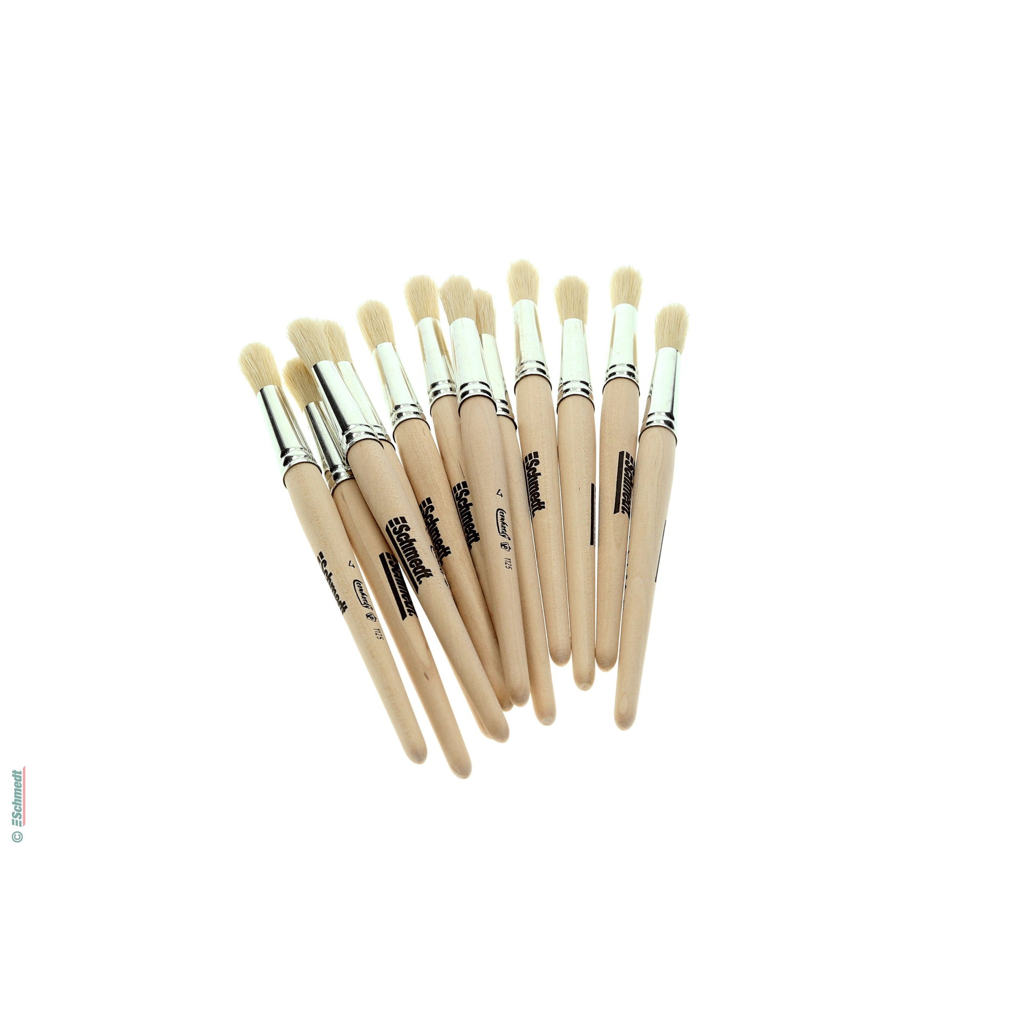 Brush for dyeing book edges - Size 4 - Width (in mm) 8 - for even application of book-edge dye... - image-1