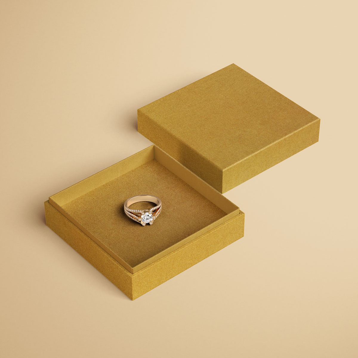 Englisch Buckram Metallic • Buchleinen - Farbe 6653 - gold - Anwendungen: für Bucheinbände, Speisekarten, Notizbücher, Ordner etc.... - Bild-2