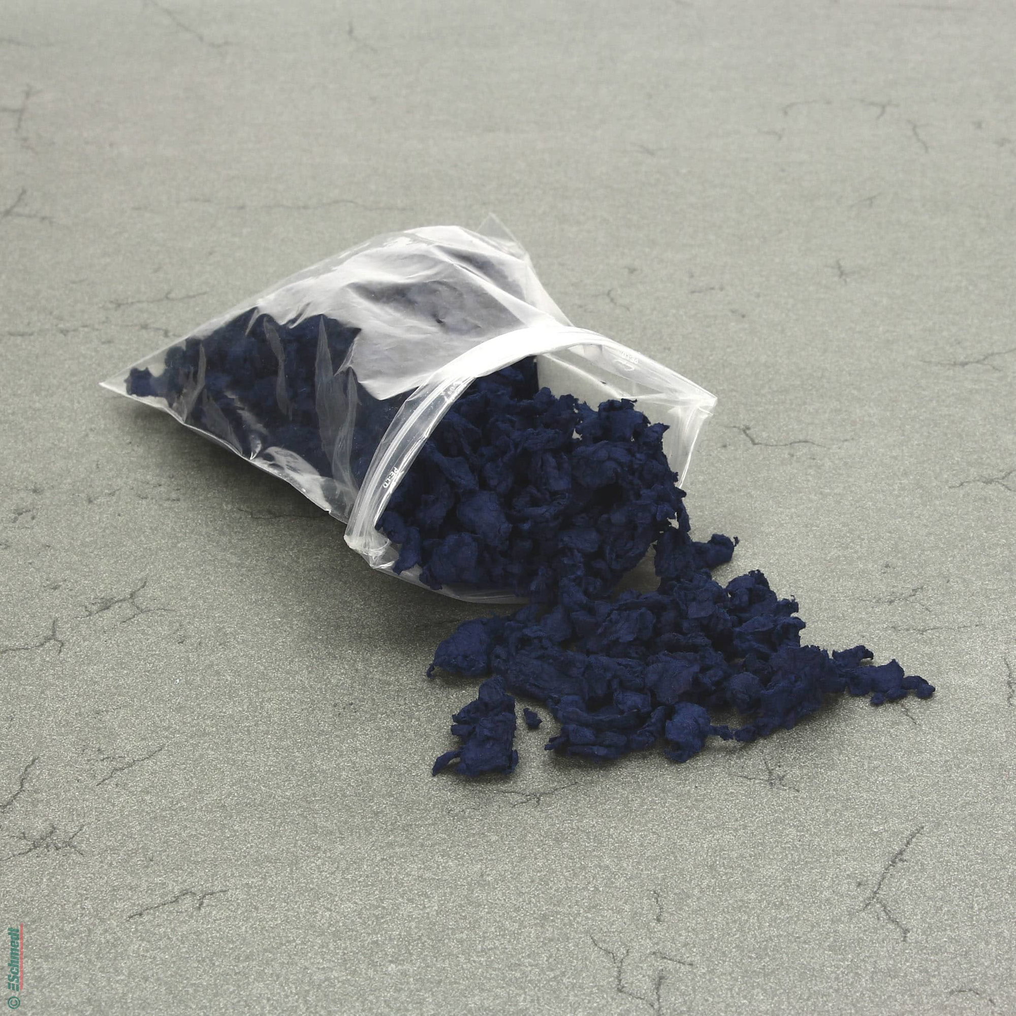 Fibras de papel de algodón pura - Color 010 - azul oscuro - para la confección de pulpa de fibras en la restauración de papel...