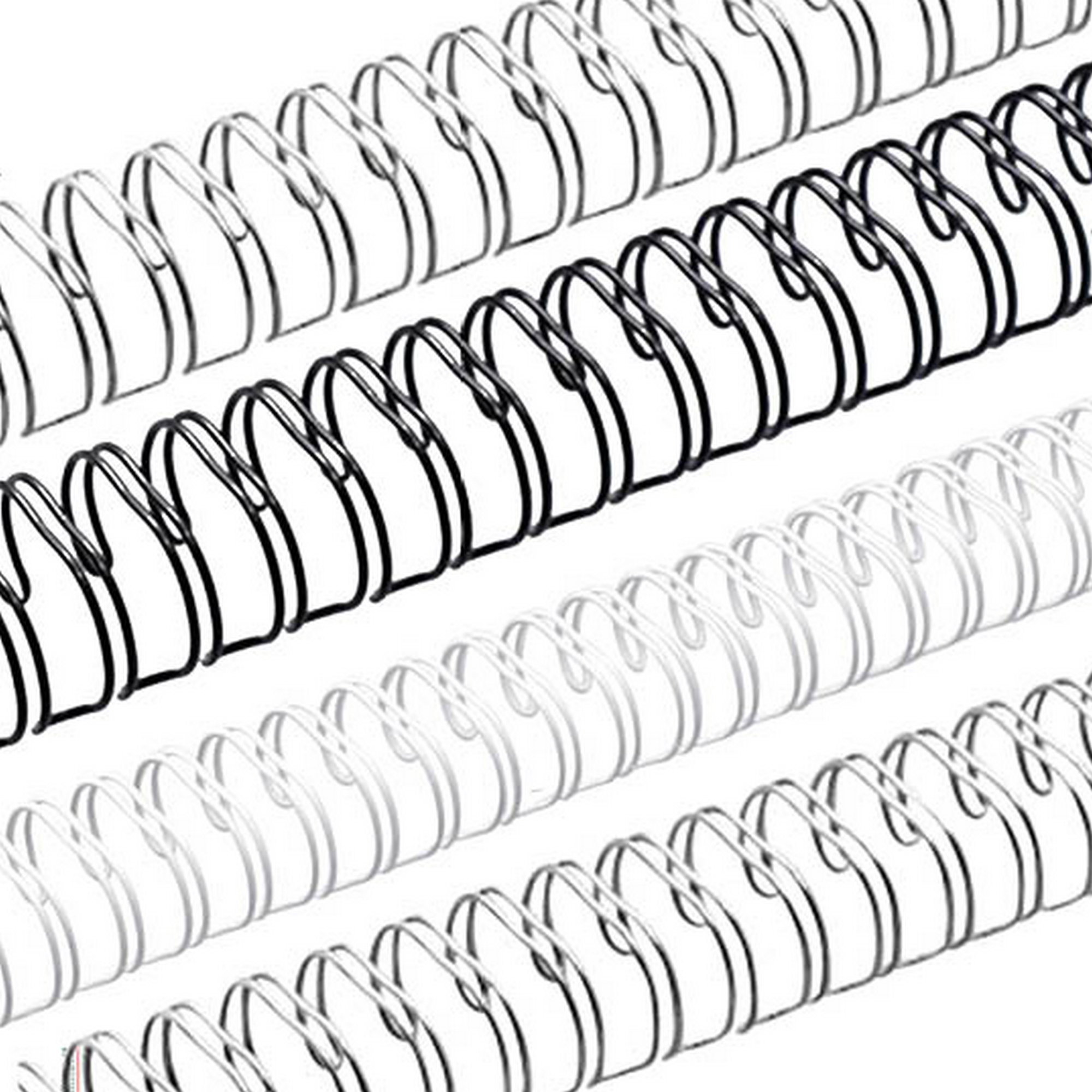 Wire comb bindings - 2:1 pitch - Cut elements - 23 loops - for DIN A4 - to be processed in wire-comb binding machines (Wire-O binding)...