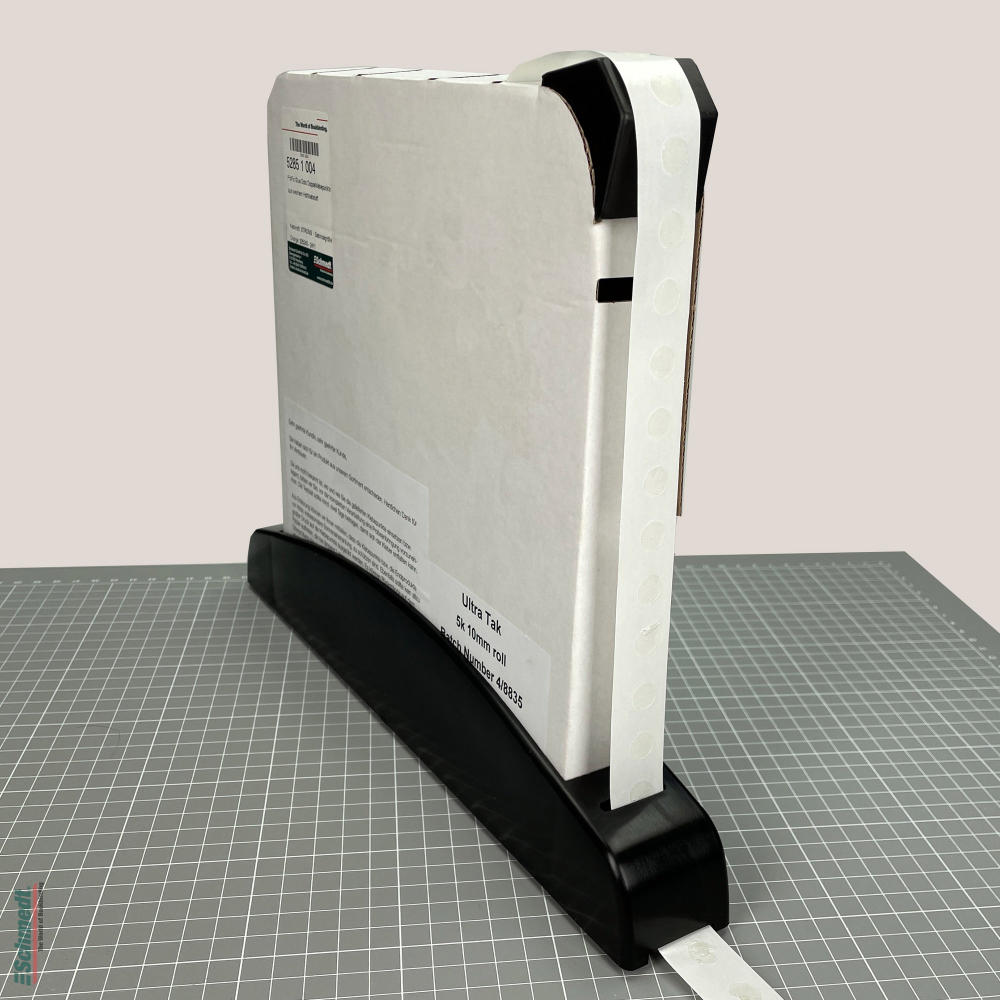 Support for Präfix Glue Dots - for dispenser rolls of 5000 dots - Plastic support. Bottom side equipped with velcro. May therefore be fixed ... - image-3