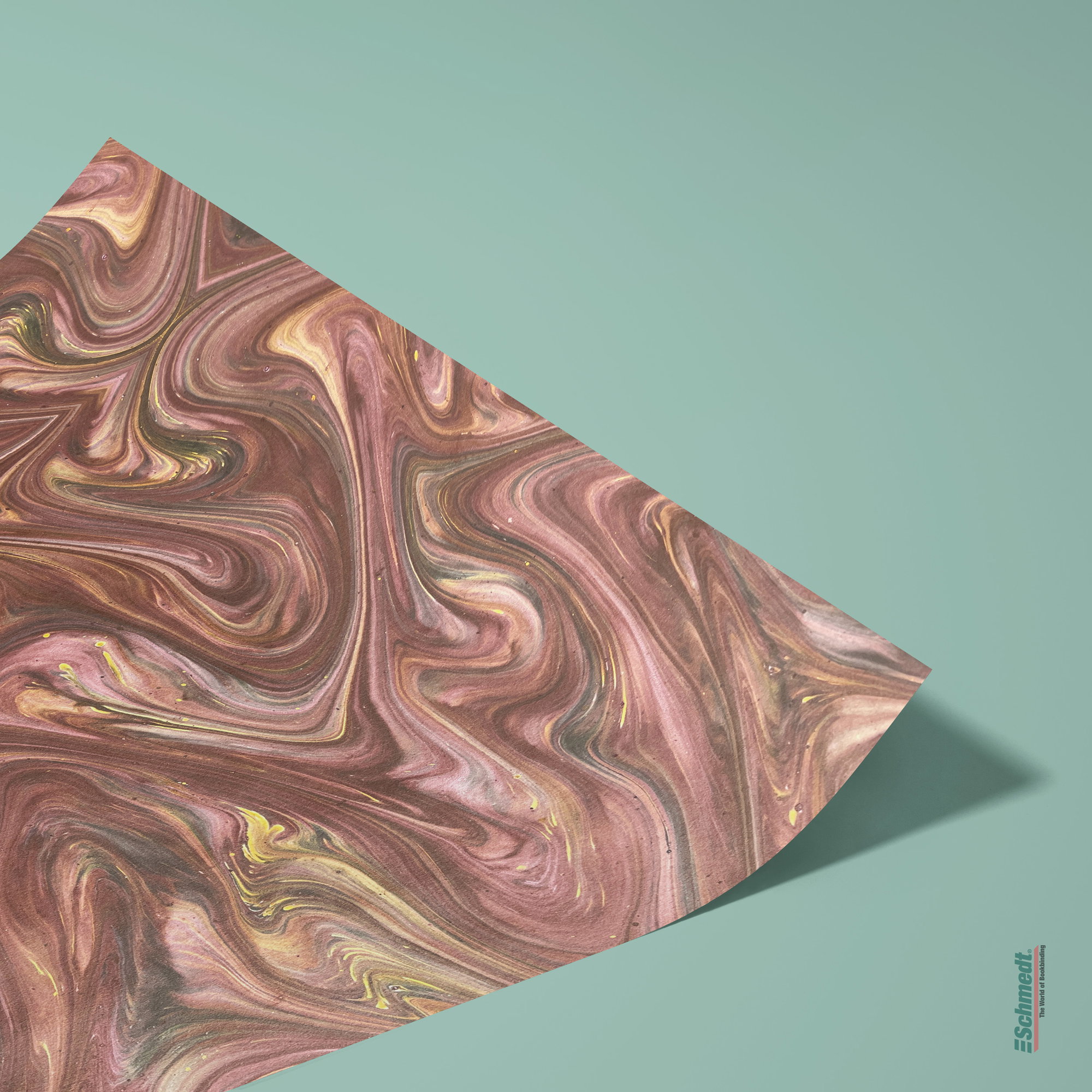 Genuine French marbled paper - Colour 076 - brown - Format 65 x 50 cm (SG)... - image-2