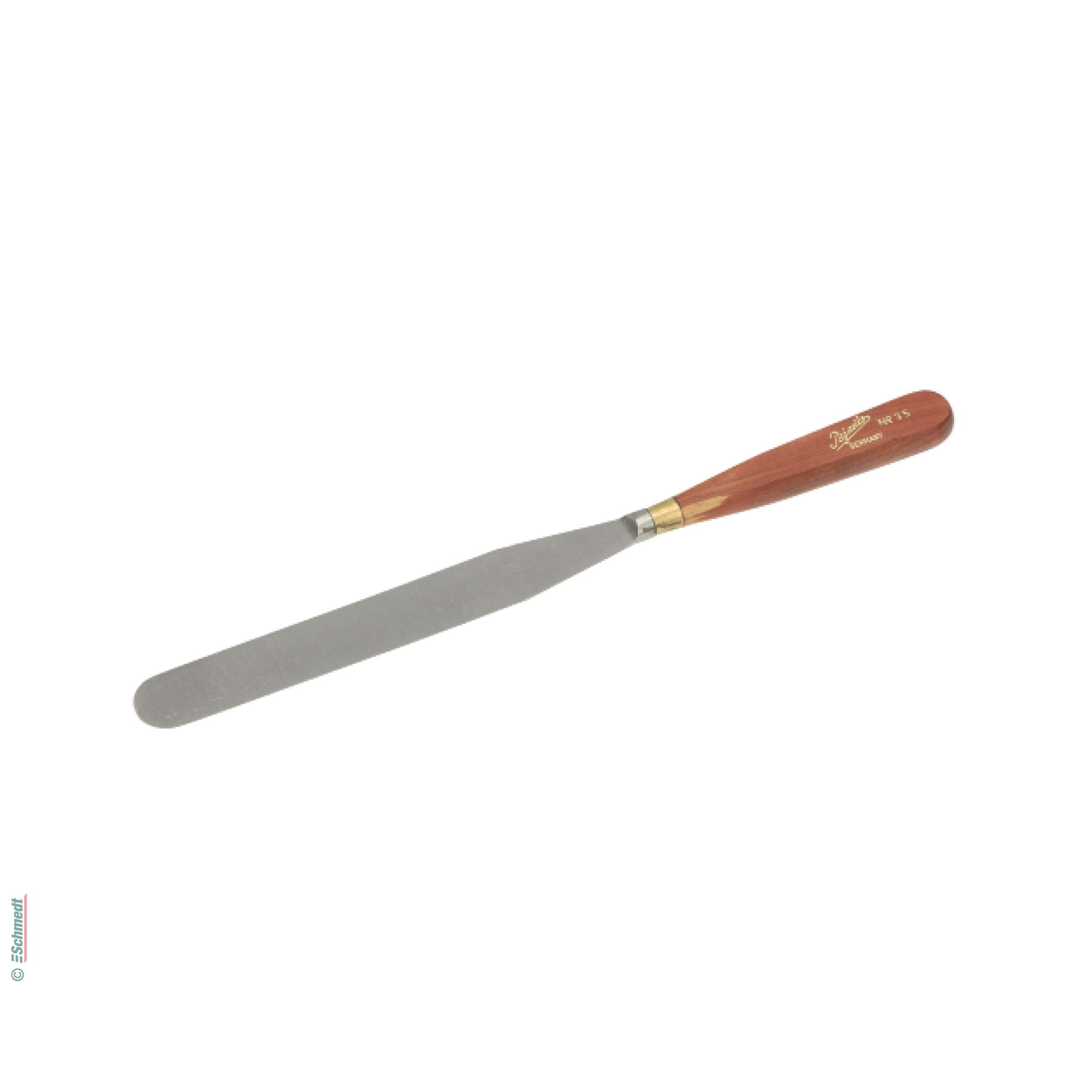 Cuchillo para dorar con cuchilla de acero - Largo total: 26 cm - para cortar el pan de oro en hojas en el pomazón de terciopelo... - imagen-1
