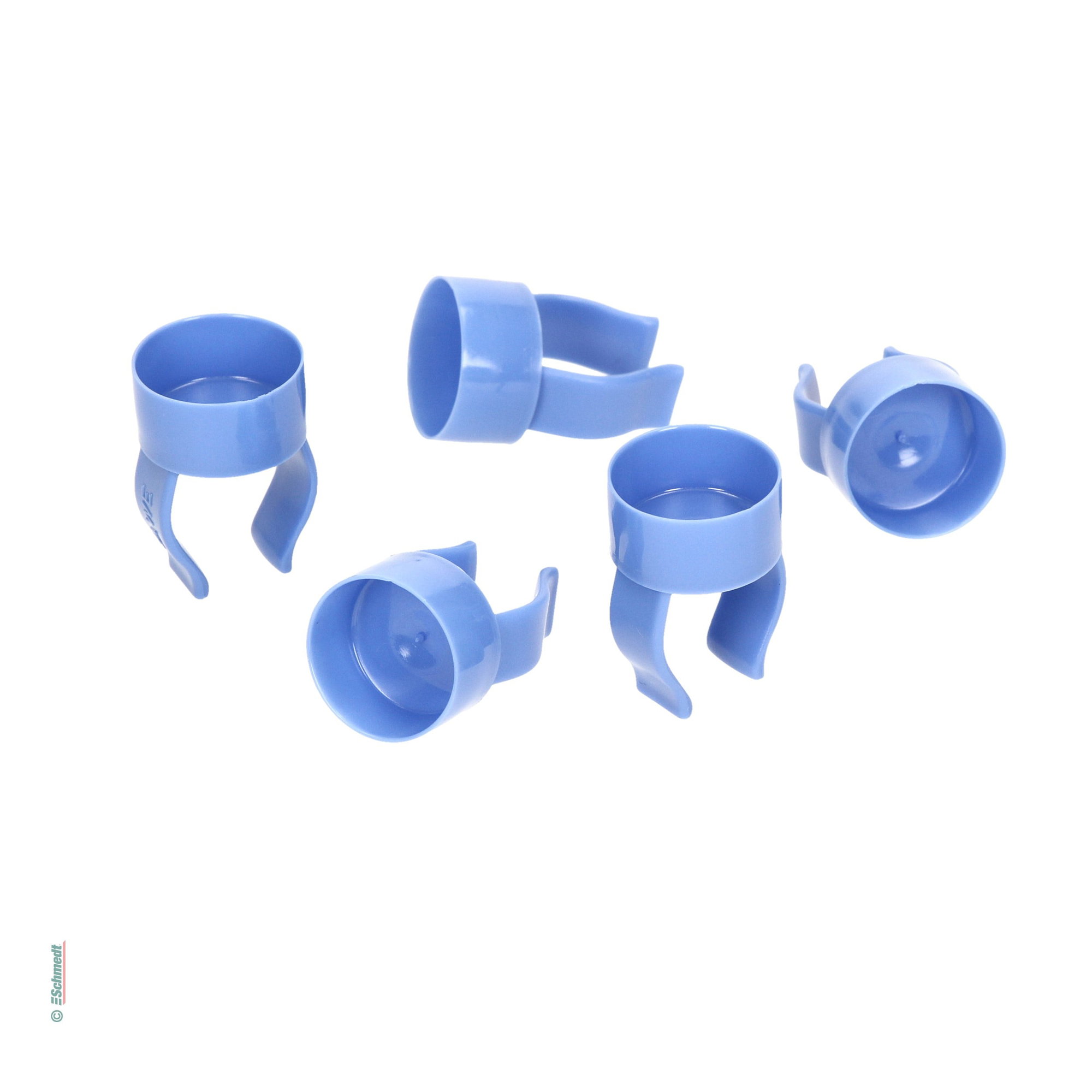 Anillos para cola - de plástico / paquete de 5 unidades - para trabajo pequeños y finos con el pincel...