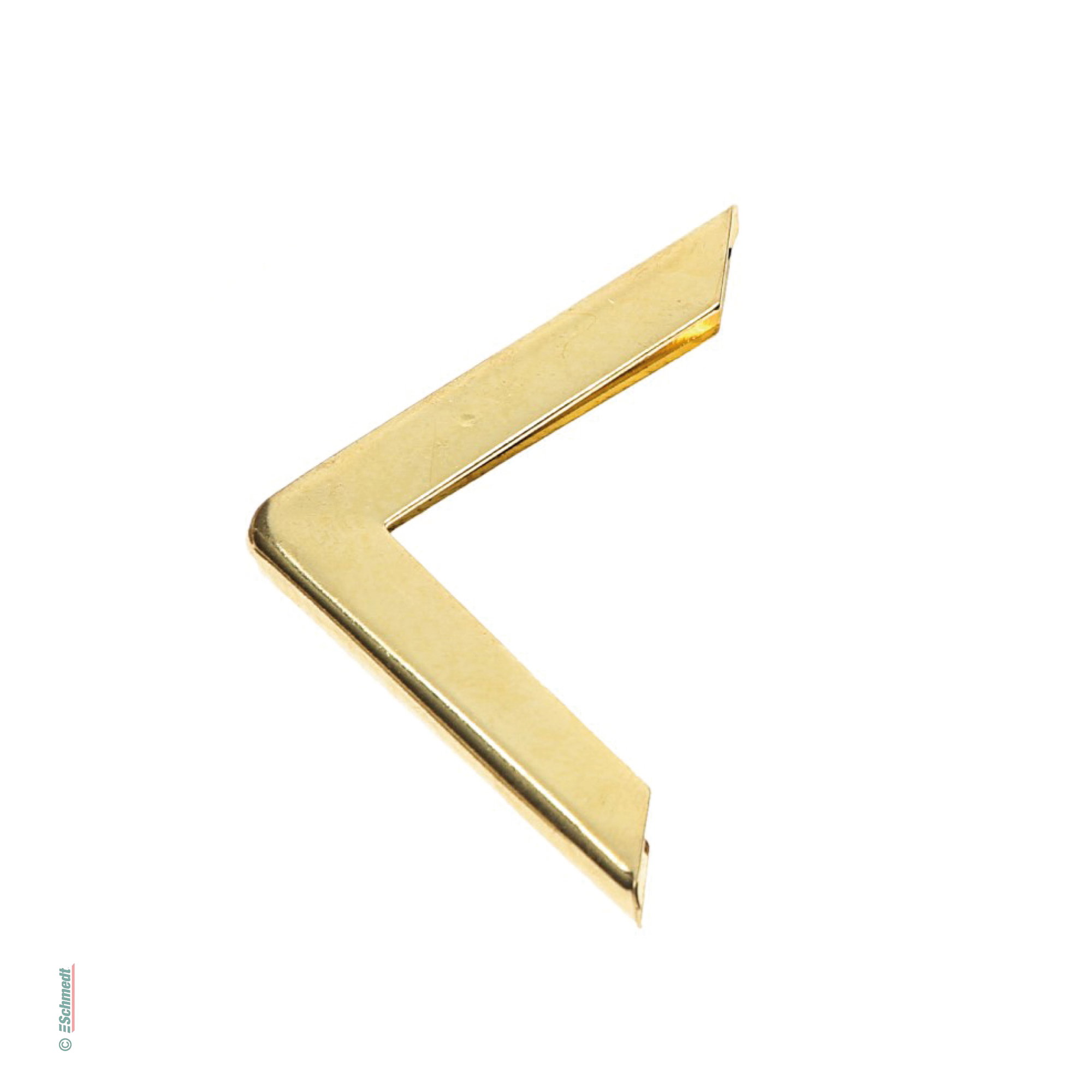 Metal Book Corner • Straight - Colour gold - to attach to the corners of books, pocket diaries, menus, folders etc. to protect them from dam...