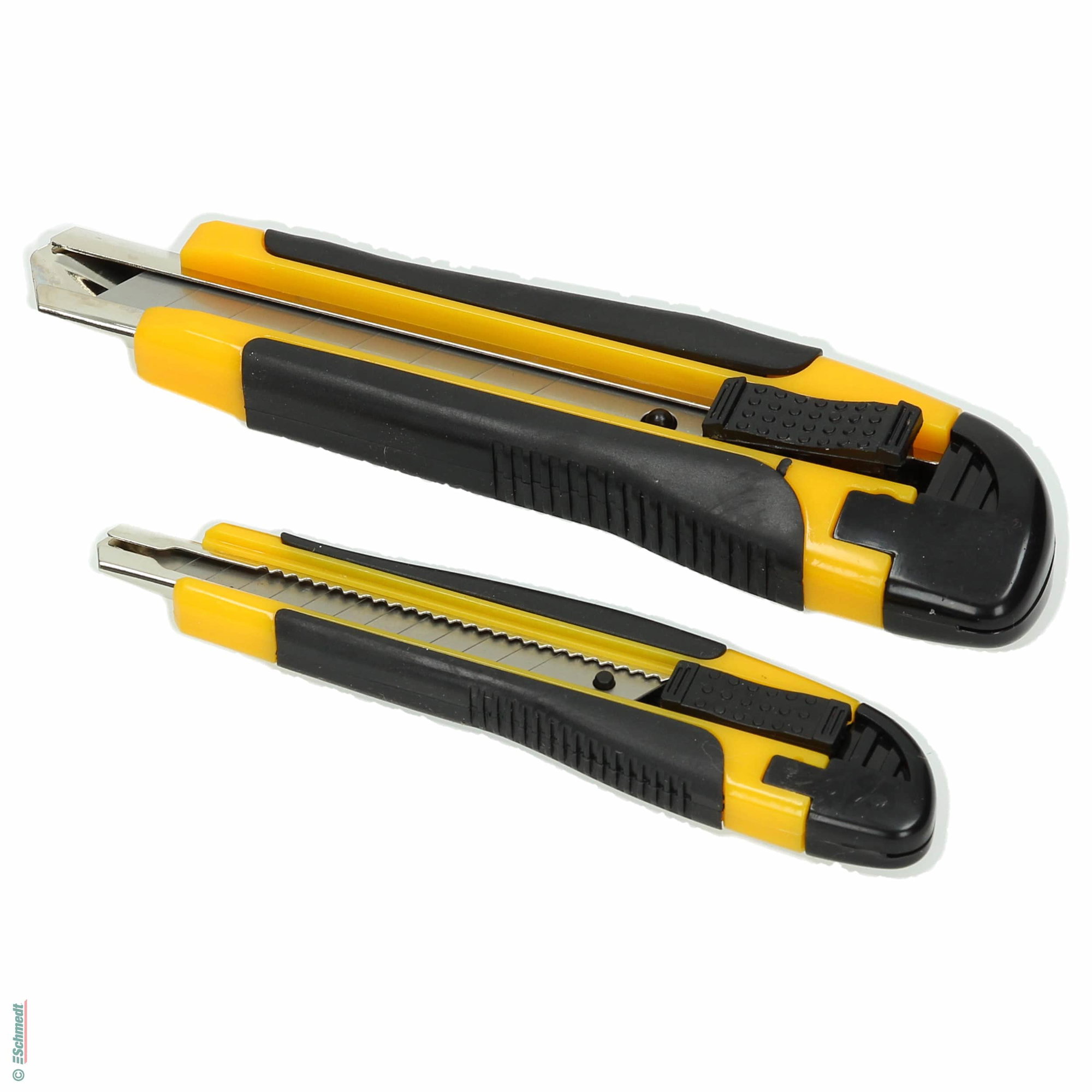 Cúter profesional Soft-Cut - con mango blanco - » con cierre de protección...