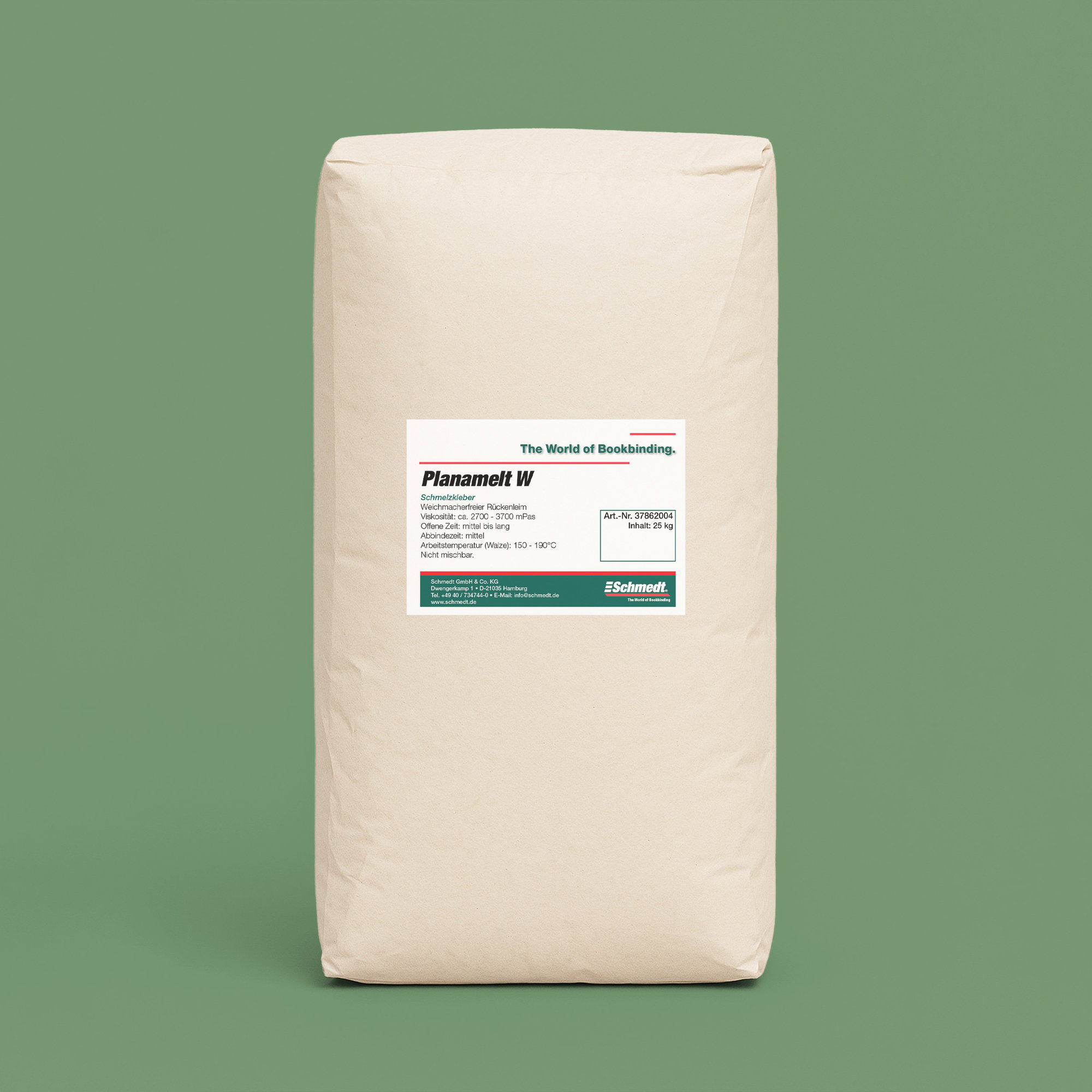 Planamelt W - cola hotmelt - Contenido Saco / 25 kg - Diseñado para encolar libros, catálogos y folletos en máquinas encoladoras. También ap...