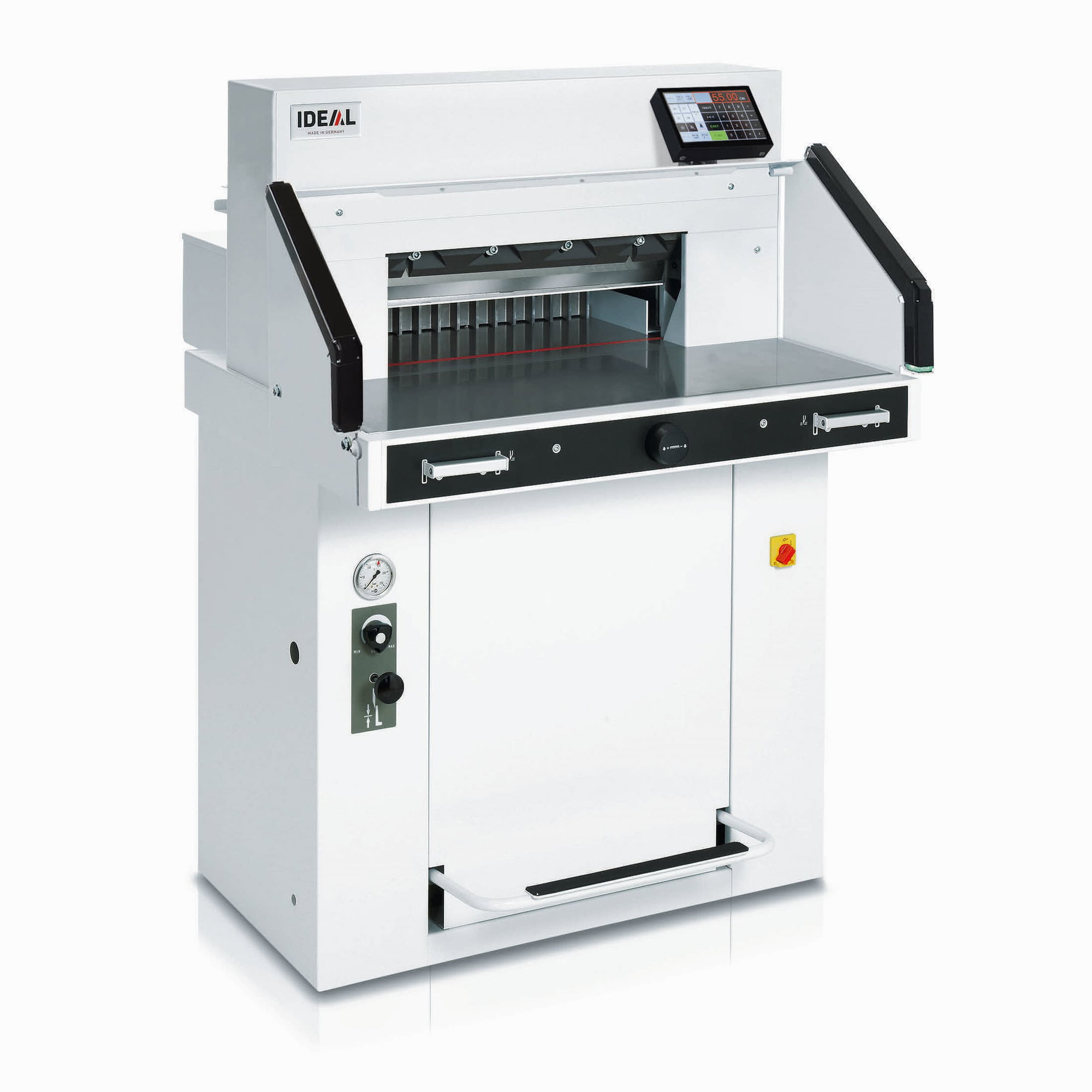 IDEAL Hydraulic guillotine | Floor-standing model - Type IDEAL 5560 - Table version Standard - to trim stacks of paper...
