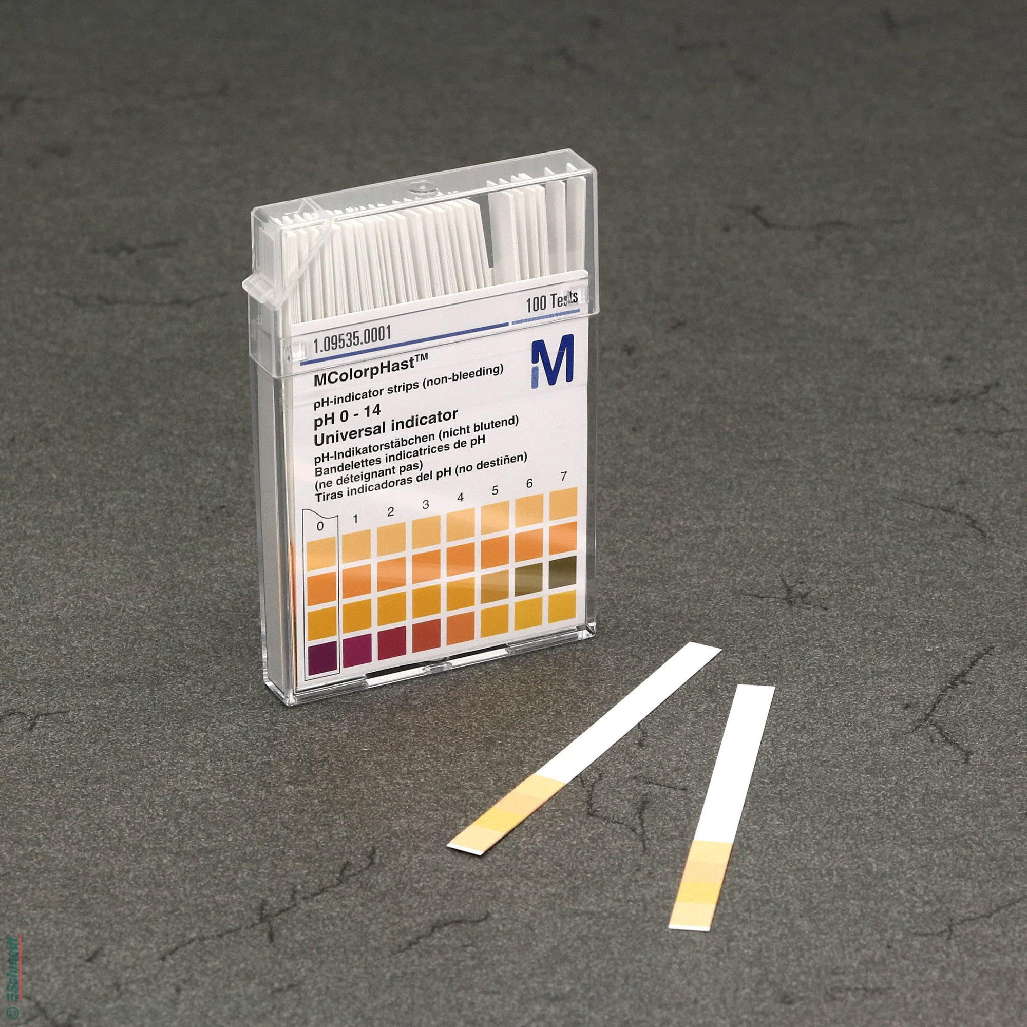 Cintas indicadoras de pH - Rango de medida pH 0 - 14 - para medir el valor PH de la superficie de un producto...