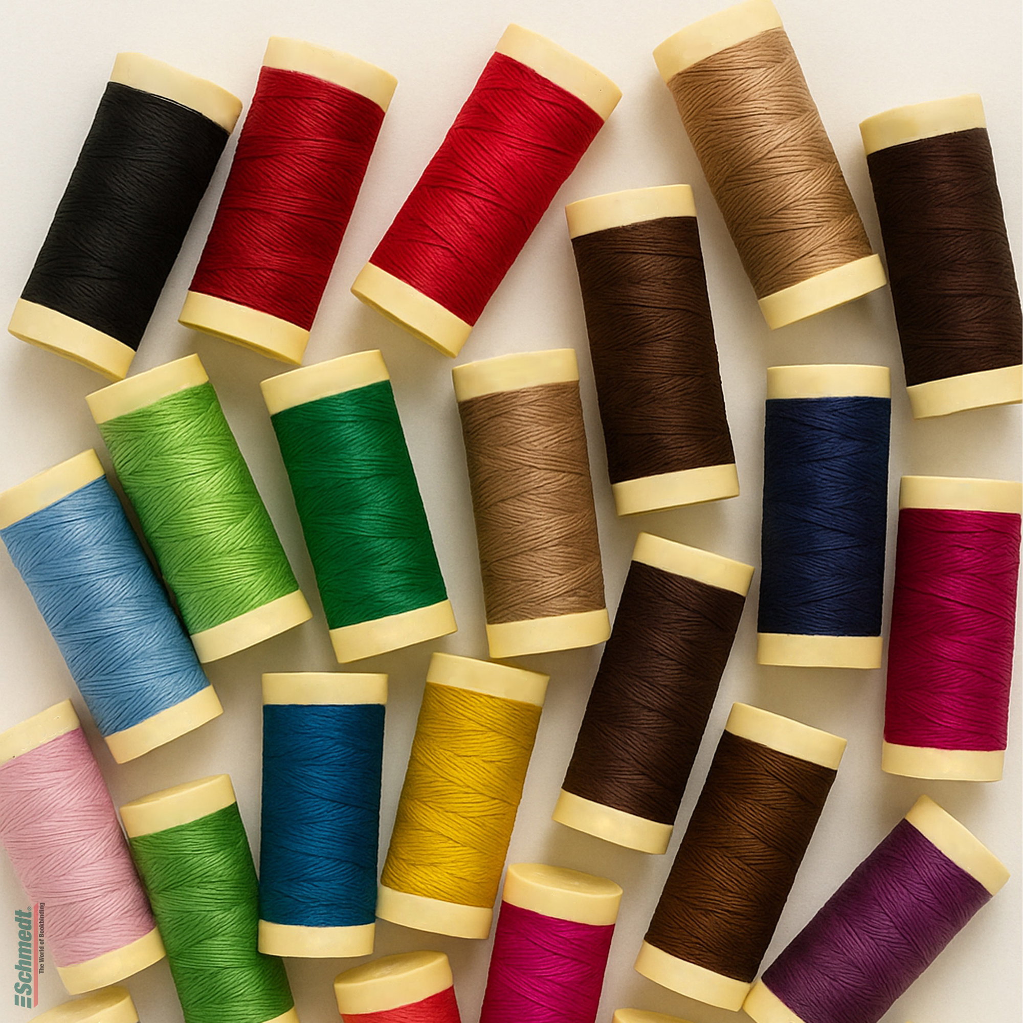 Hilo de seda • de colores - para coser cabezada - rollo de 30 m - Este hilo natural de seda 100%, elegantemente lustroso, se utiliza para co... - imagen-1