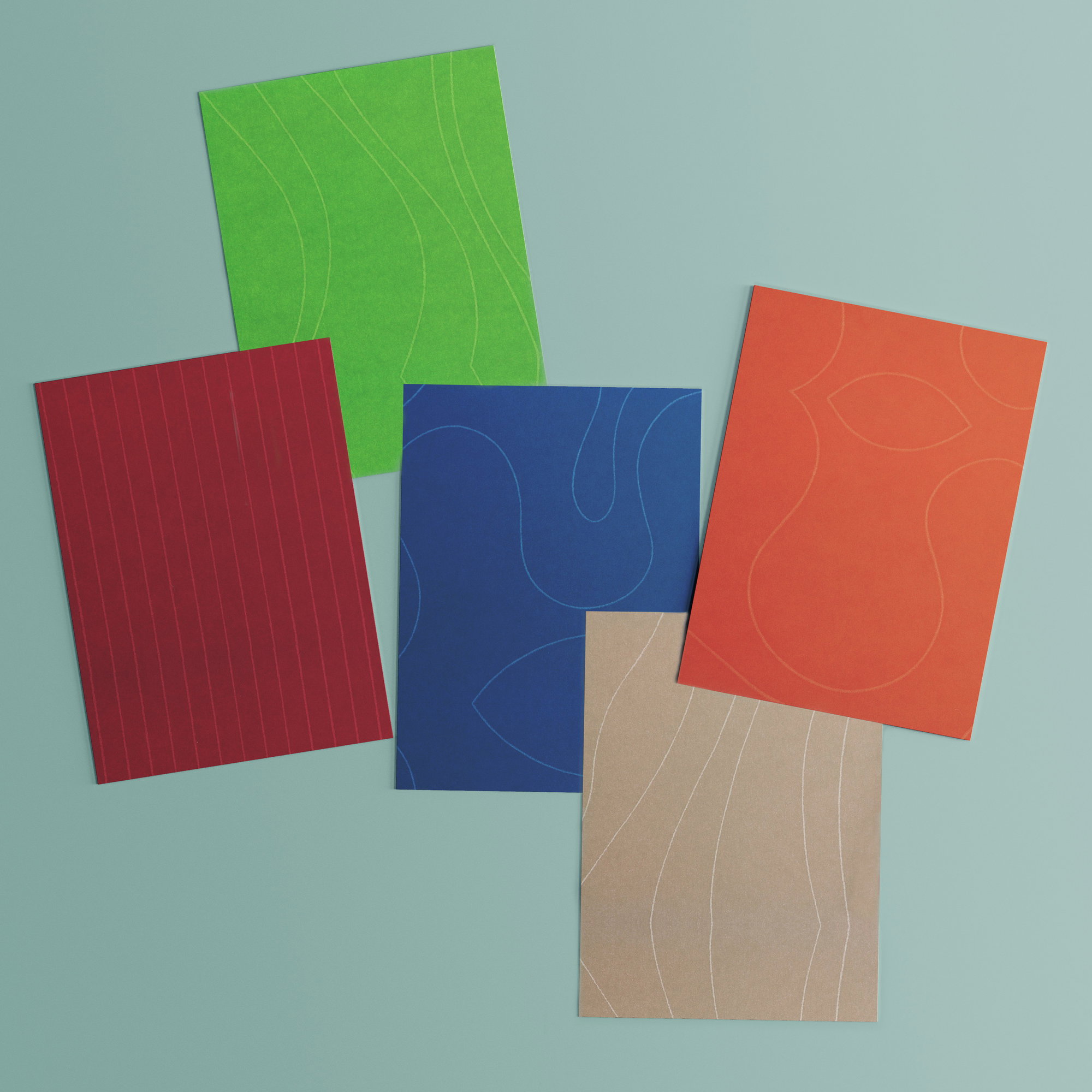 Efalin-Papier | Typ: Form - Format: 102 x 70 cm - Breitbahn - Gewicht: 120 g/m² - für Bucheinbände, Ordner, Mappen, Verpackungen und viele a...