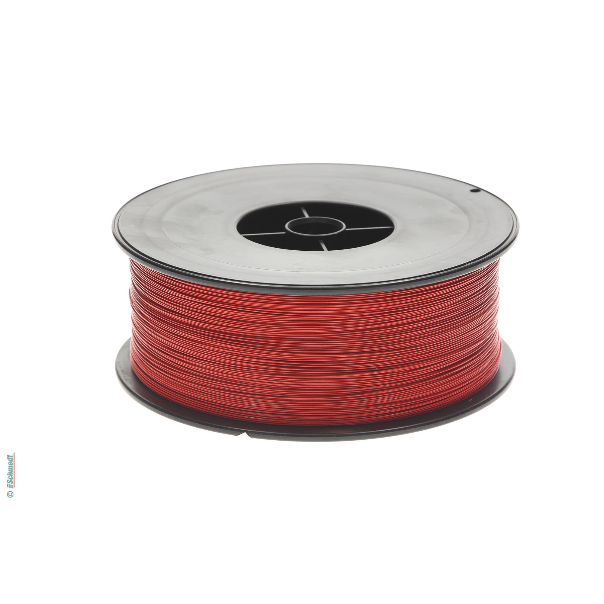 Alambre de encuadernar, redondo | hierro revestido de nylon - Color rojo - Aplicación: para la producción de productos de grapado con grapad...