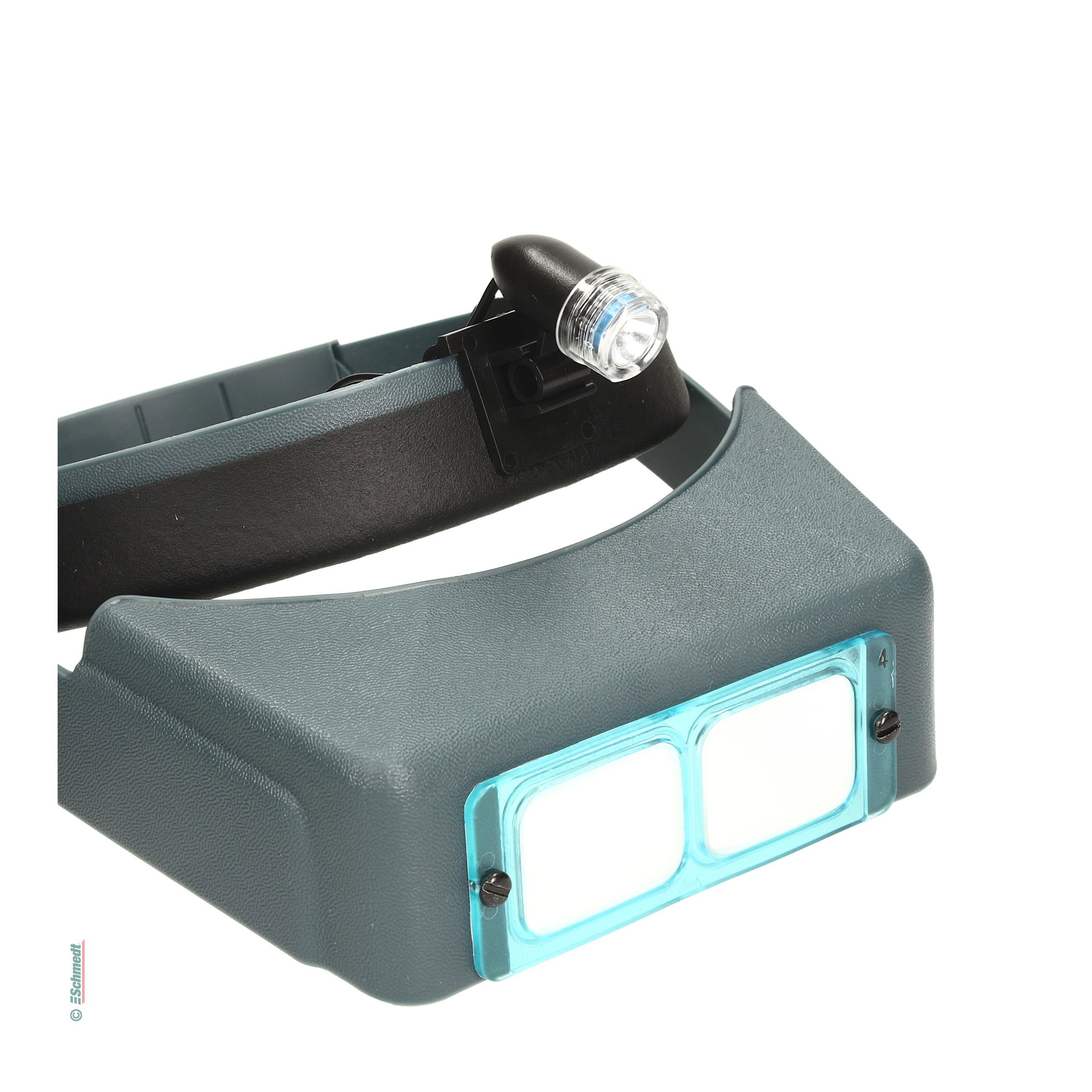 Clip-on lamp for binocular magnifier - » adjusts on a central pivot allowing you to maximise light on the work area
» requires two AA batte... - image-3
