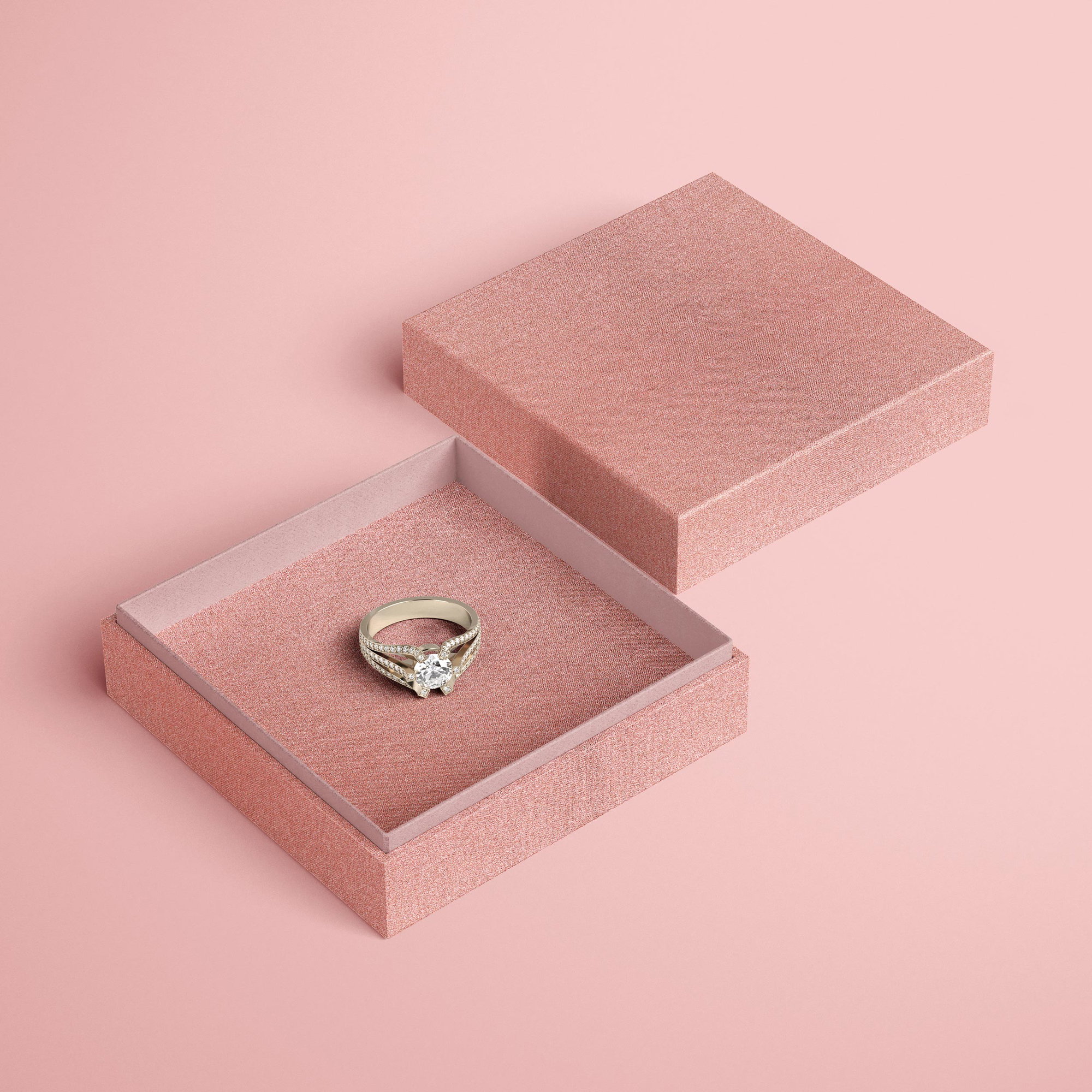 English Buckram Metallic • binding cloth - Colour 6658 - rose gold - for book covers, menus, diaries, notebooks, file folders etc.... - image-3