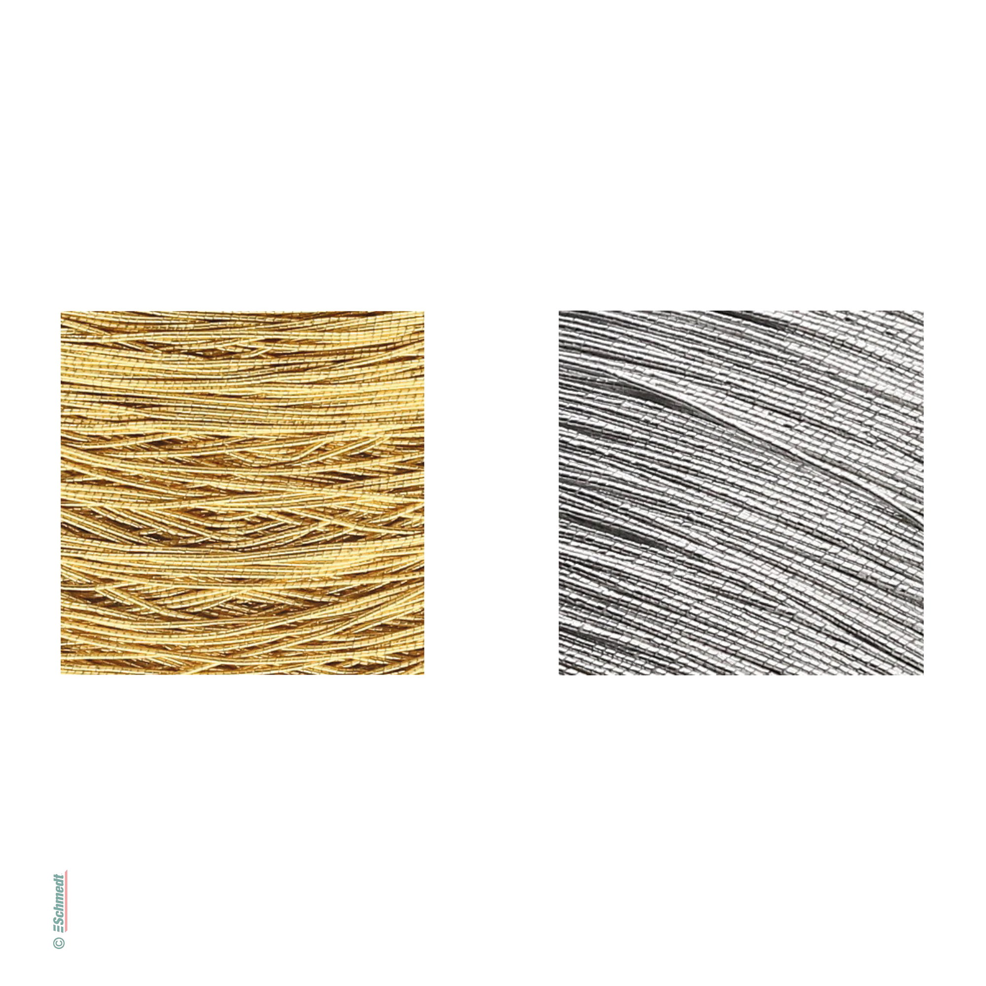 Gummikordel, Lurex-umsponnen - Stärke: ca. 1 mm - Elastische Kordel zum Binden oder Verschließen von Büchern, Taschenkalendern, Mappen, Ordn...