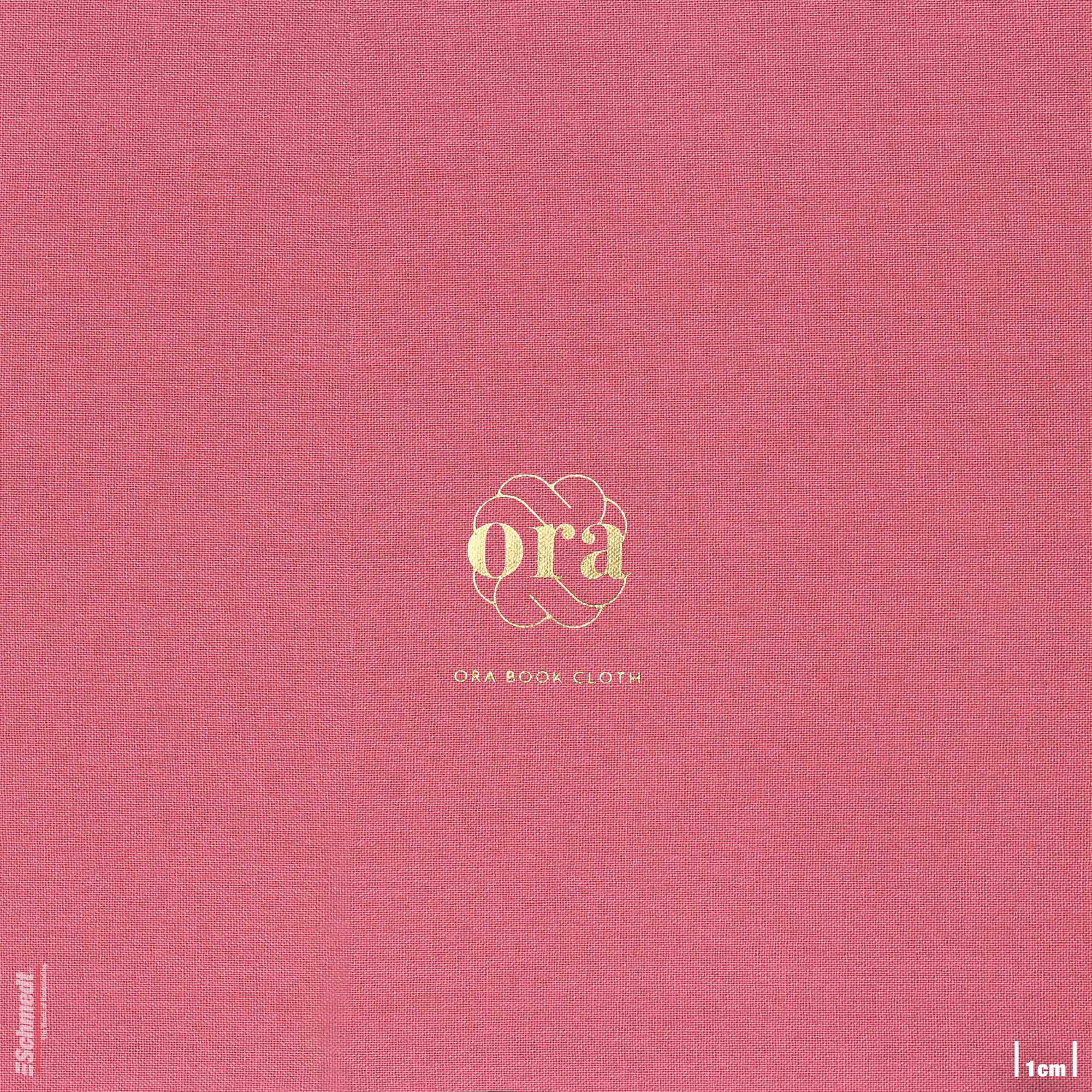 Ora • Buchleinen - Farbe 043 - himbeerrot - Anwendungen: für Bucheinbände, Notizbücher, Ordner, Mappen, Schuber, Kästen, Schachteln, Etuis, ... - Bild-2