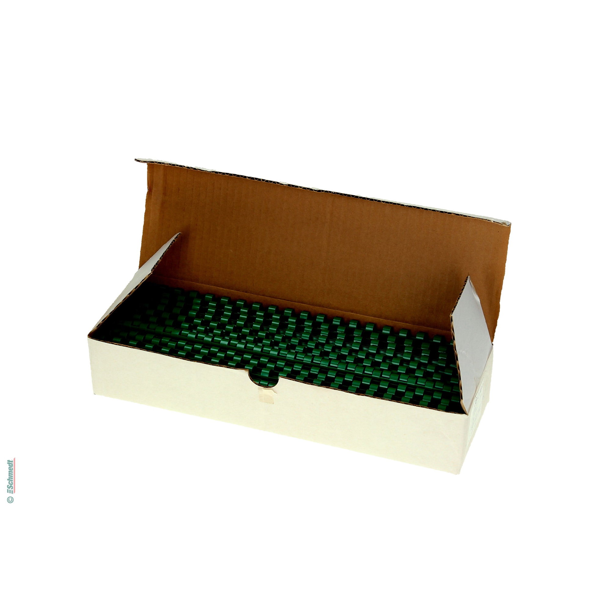 Plastic binding combs - round - coloured  (limited) - Diameter (in mm) 8 - Colour green - » Perfect binding comb Ø = block thickness + 3 mm... - image-2
